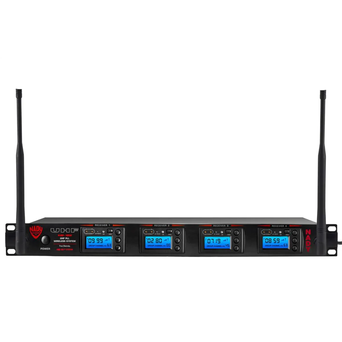 Nady 4W-1KU HM-10 Quad True Diversity 1000-Channel Professional UHF Wireless System - Image 2