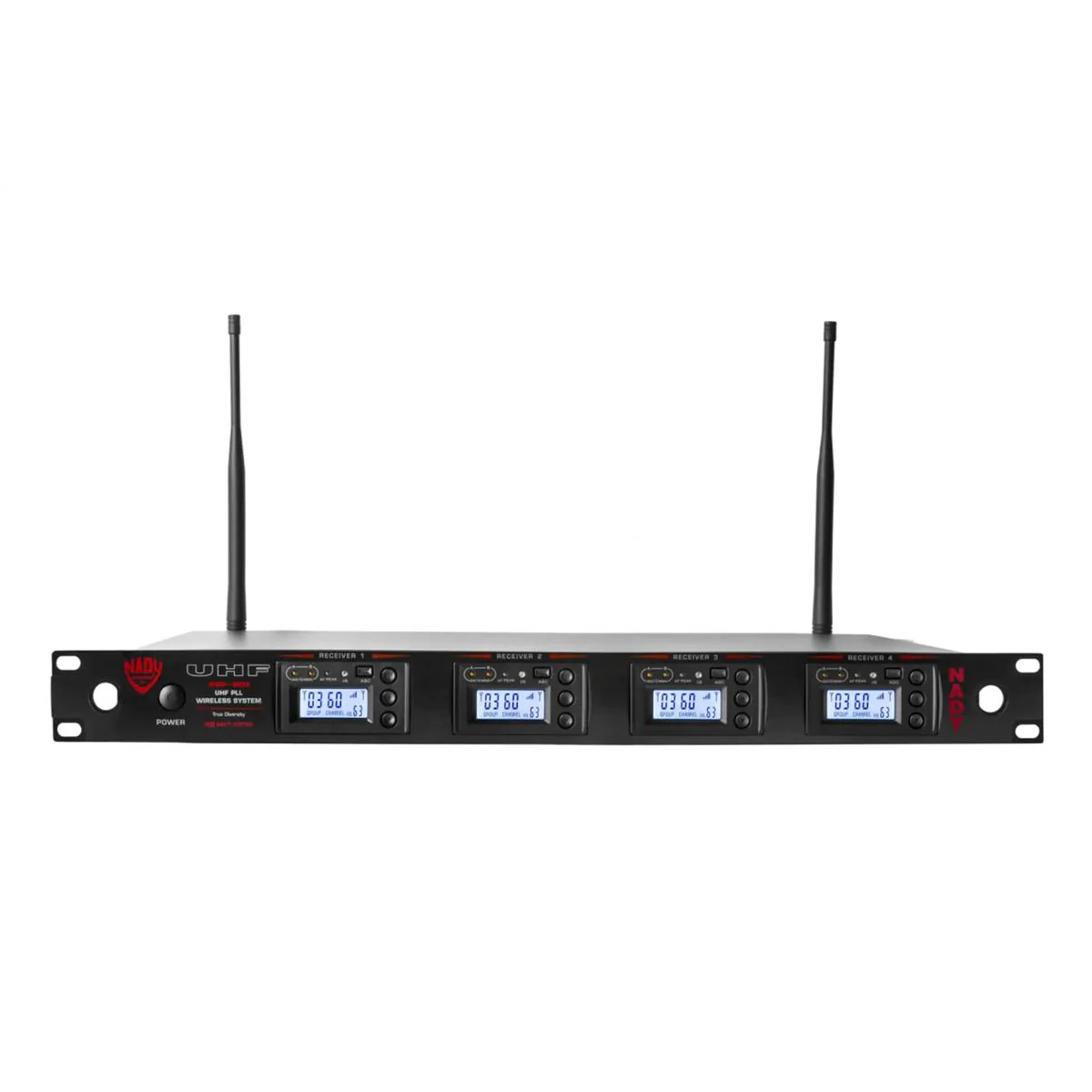 Nady 4W-1KU HM-10 Quad True Diversity 1000-Channel Professional UHF Wireless System - Image 4