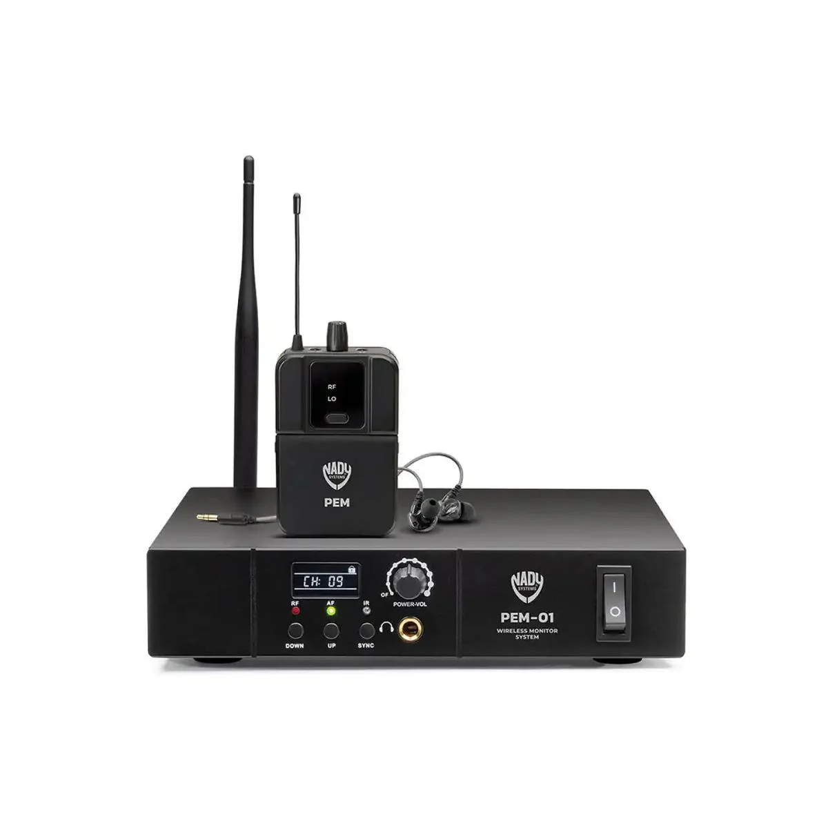 Nady PEM-01 UHF 16-Channel Wireless Professional In-Ear Monitor System