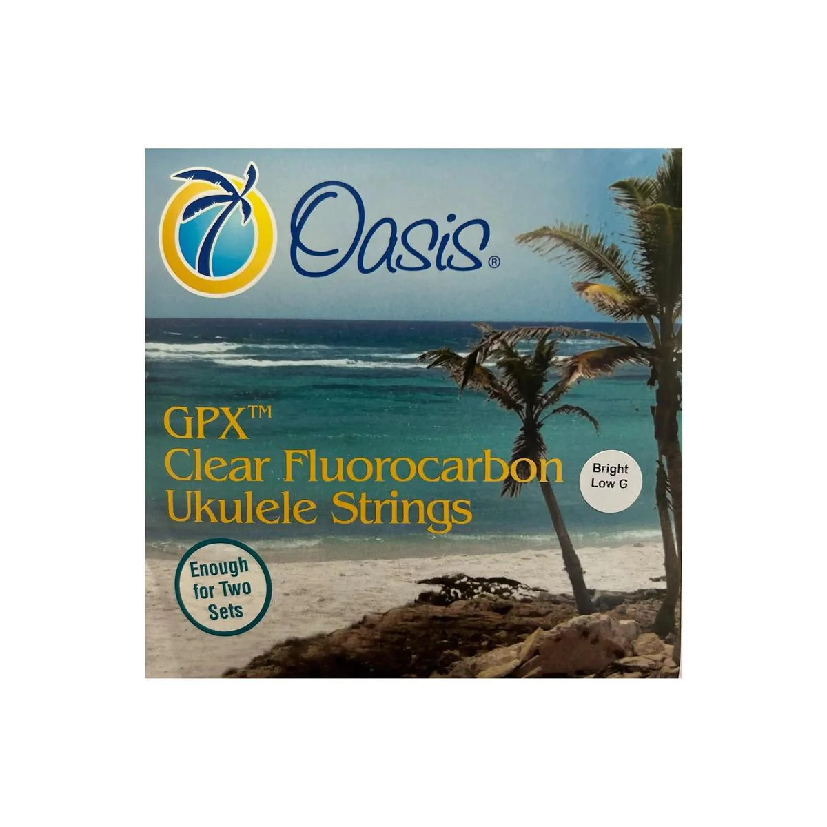 Oasis GPX UKE-8001 Bright Clear Fluorocarbon Tenor Ukulele Strings - Wound Low G