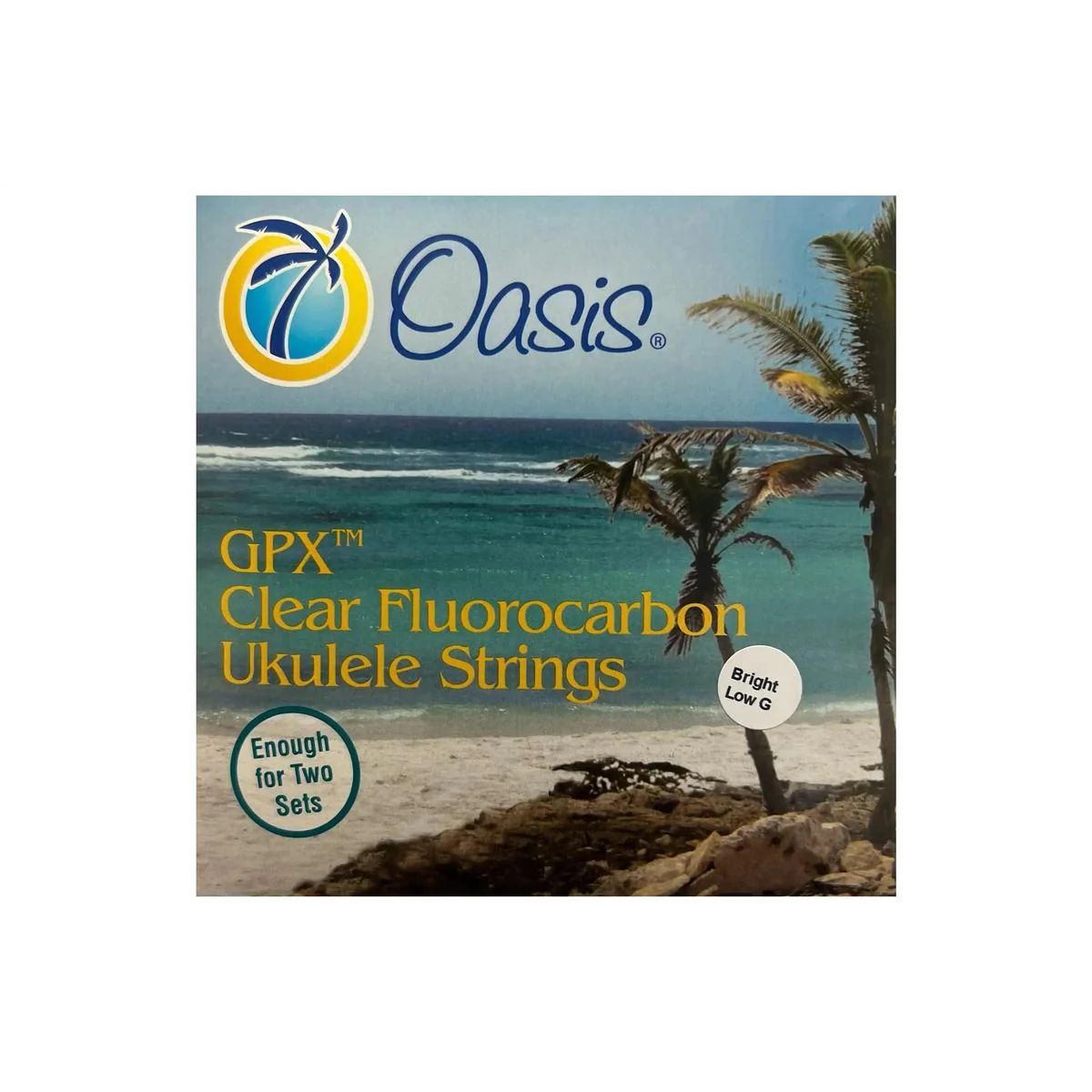 Oasis GPX UKE-8001F Bright Clear Fluorocarbon Tenor Ukulele Strings - Unwound Low G