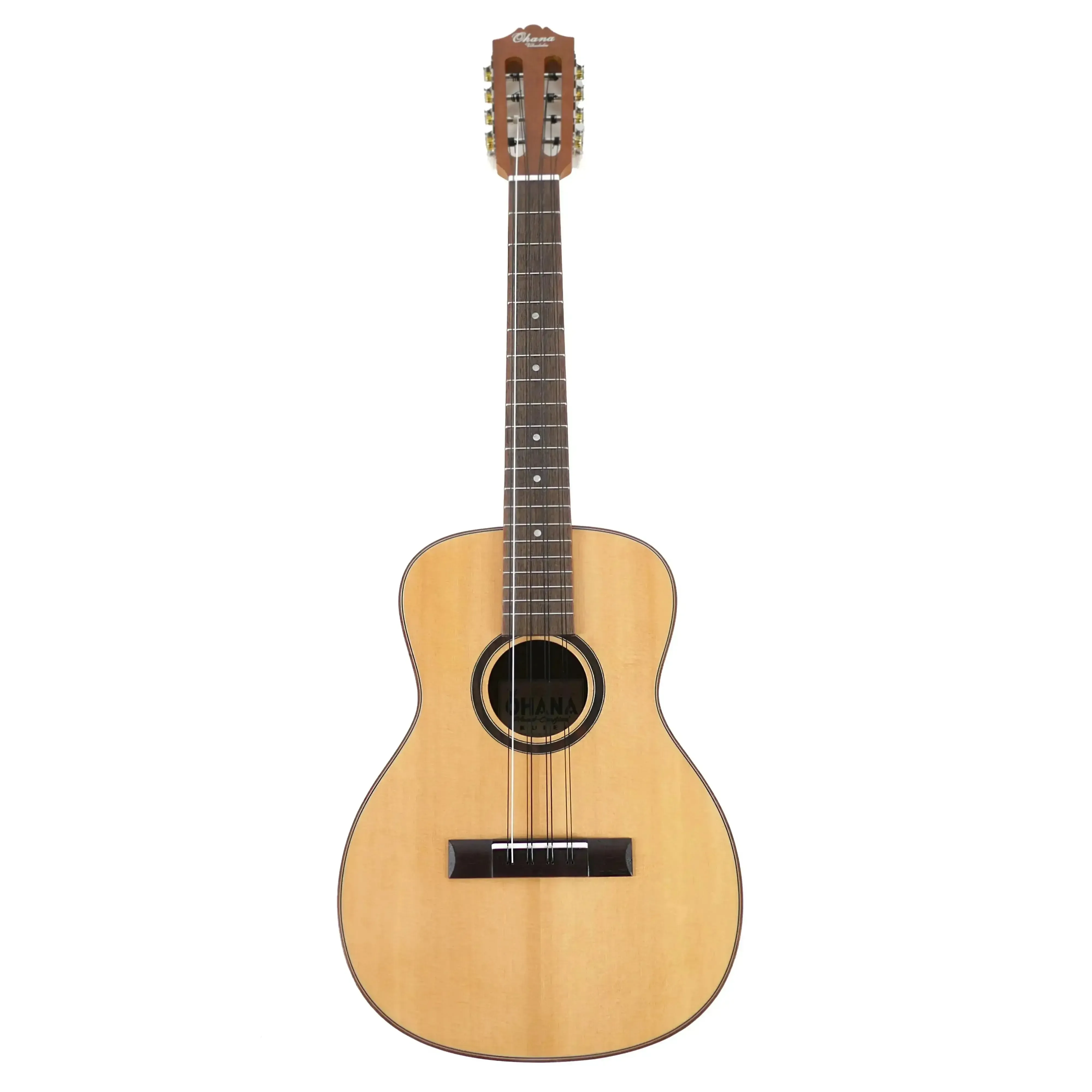 Ohana BK-70-8 Solid Spruce Top 8-String Baritone Ukulele - Image 4