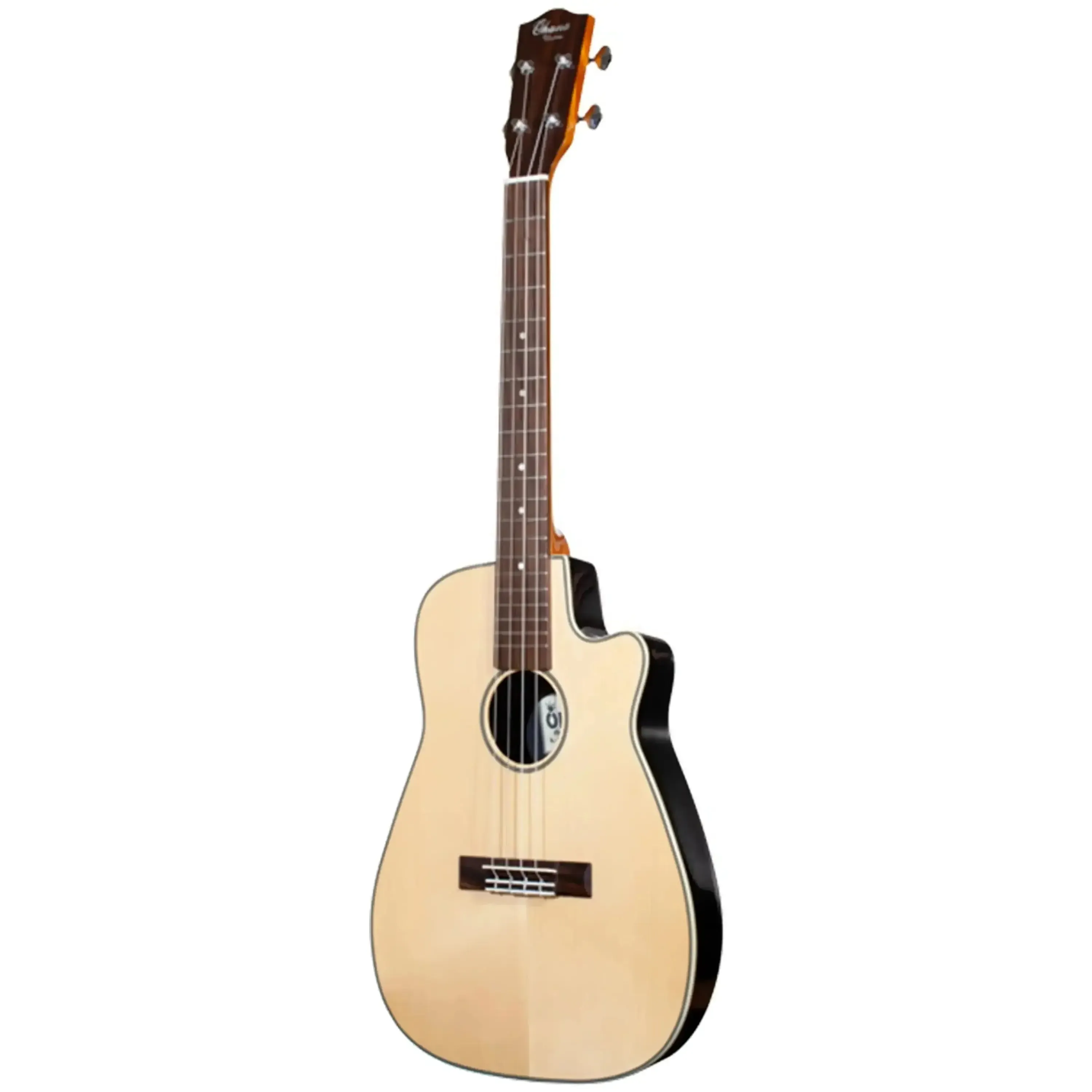 Ohana BK-70RB Solid Spruce & Round Composite Back Baritone Ukulele - Image 3
