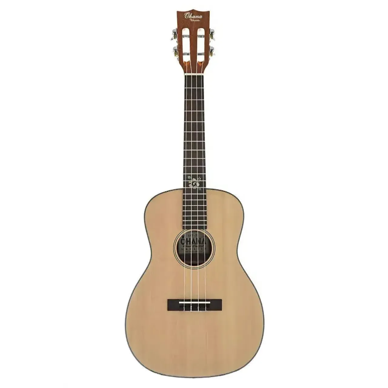 Ohana BKT-70G Solid Spruce Top Baritone Ukulele - Image 3