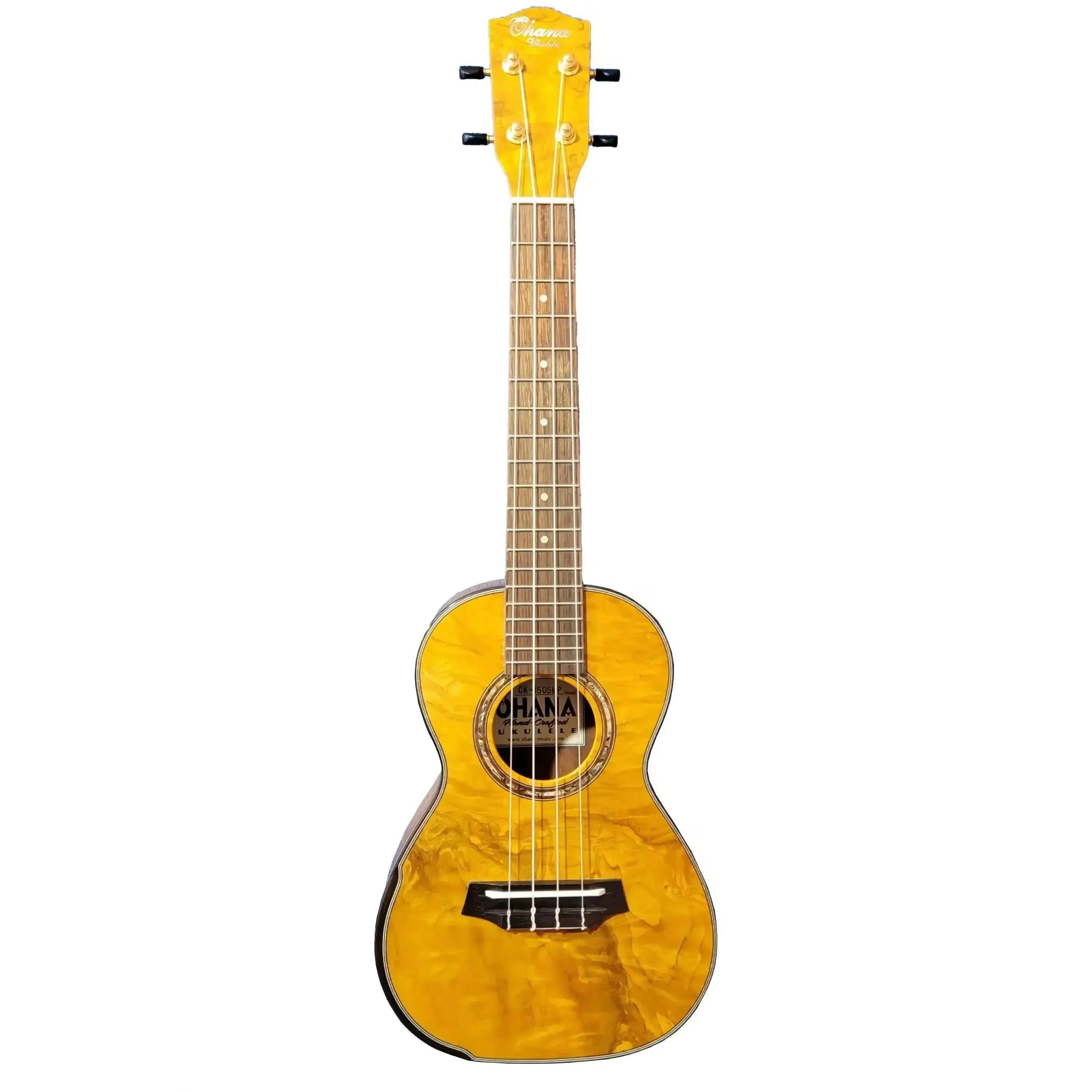 Ohana CK-150SMP Figured Spalted Maple Concert Ukulele - Image 3