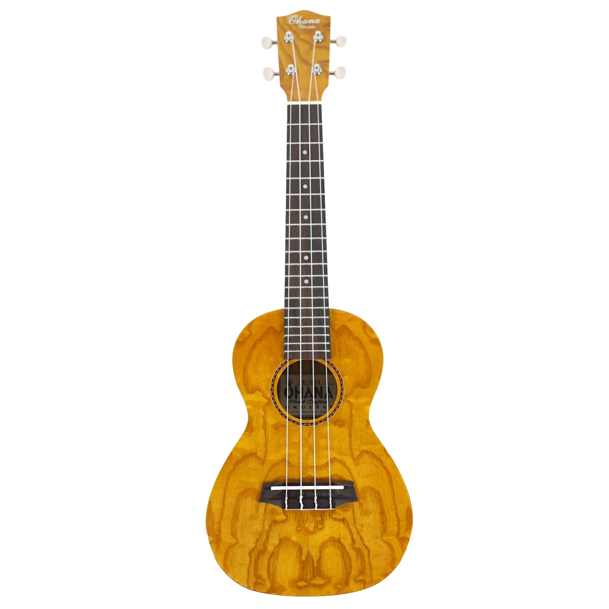 Ohana CK-15WG Gloss Willow Concert Ukulele - Image 4