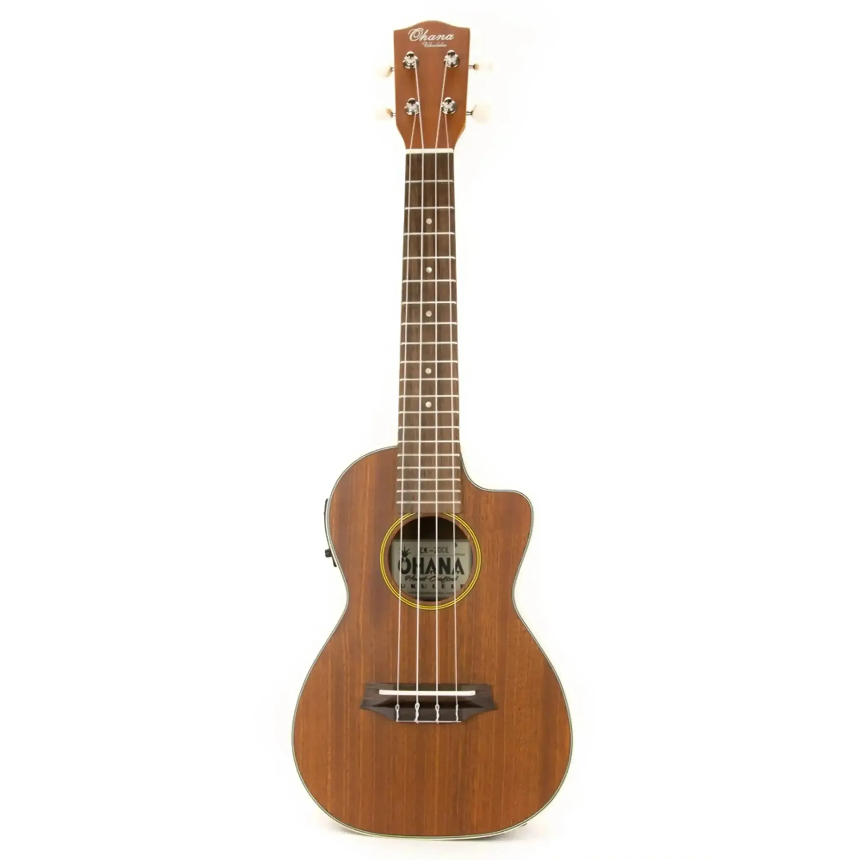 Ohana CK-20CE Mahogany Concert Ukulele w/ Pickup - Image 3