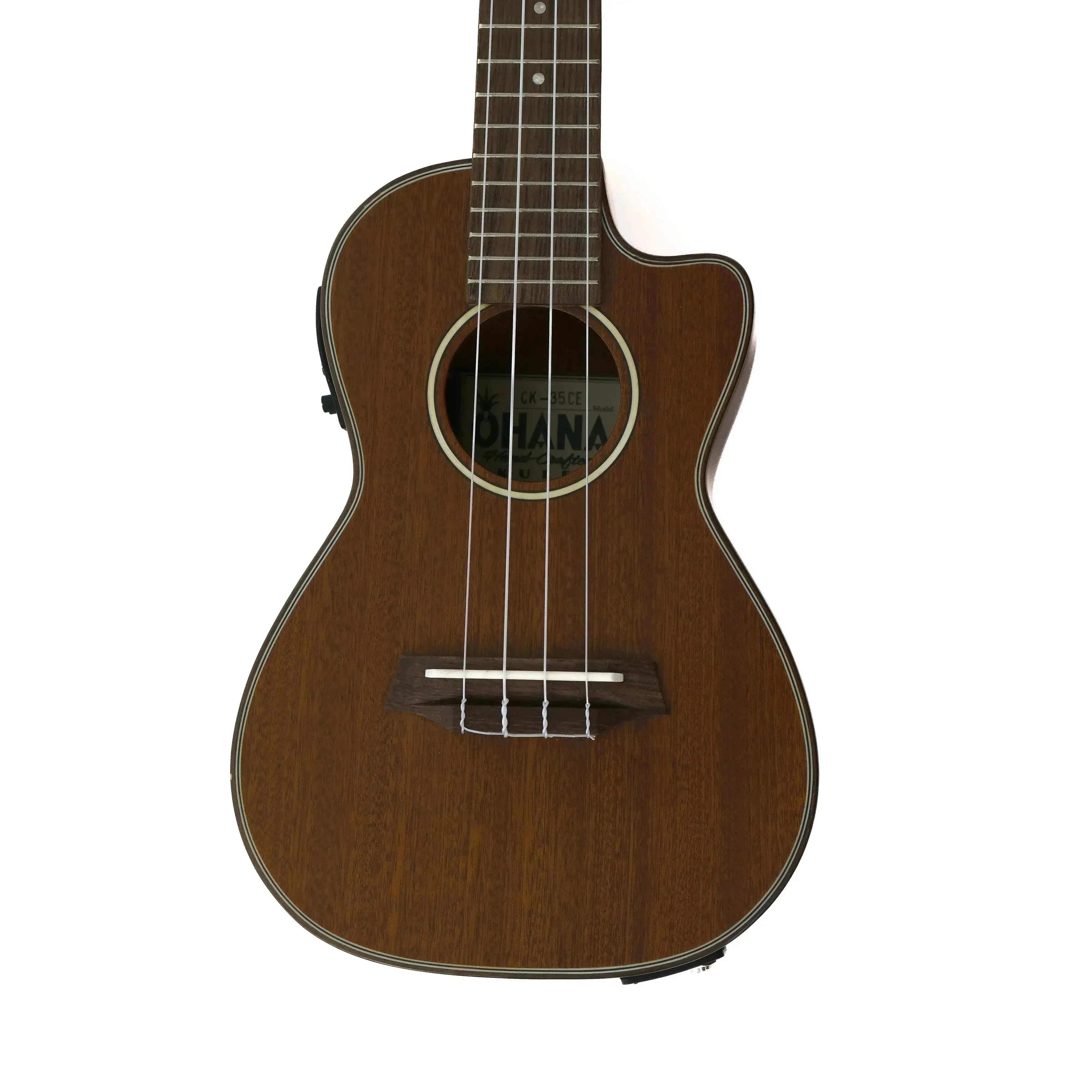 Ohana CK-35CE Solid Mahogany Concert Ukulele w/ EQ