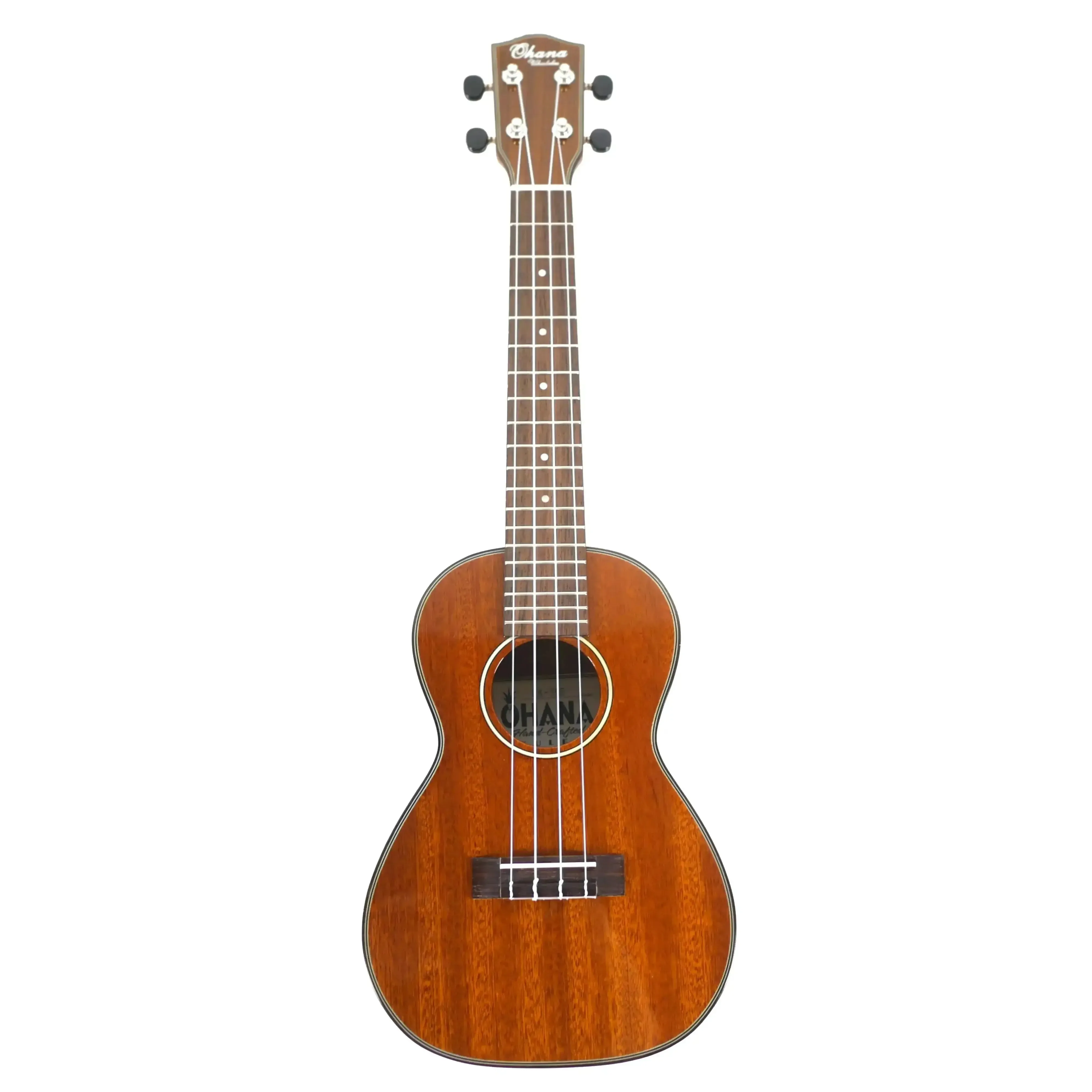 Ohana CK-35G Gloss Solid Mahogany Concert Ukulele - Image 4