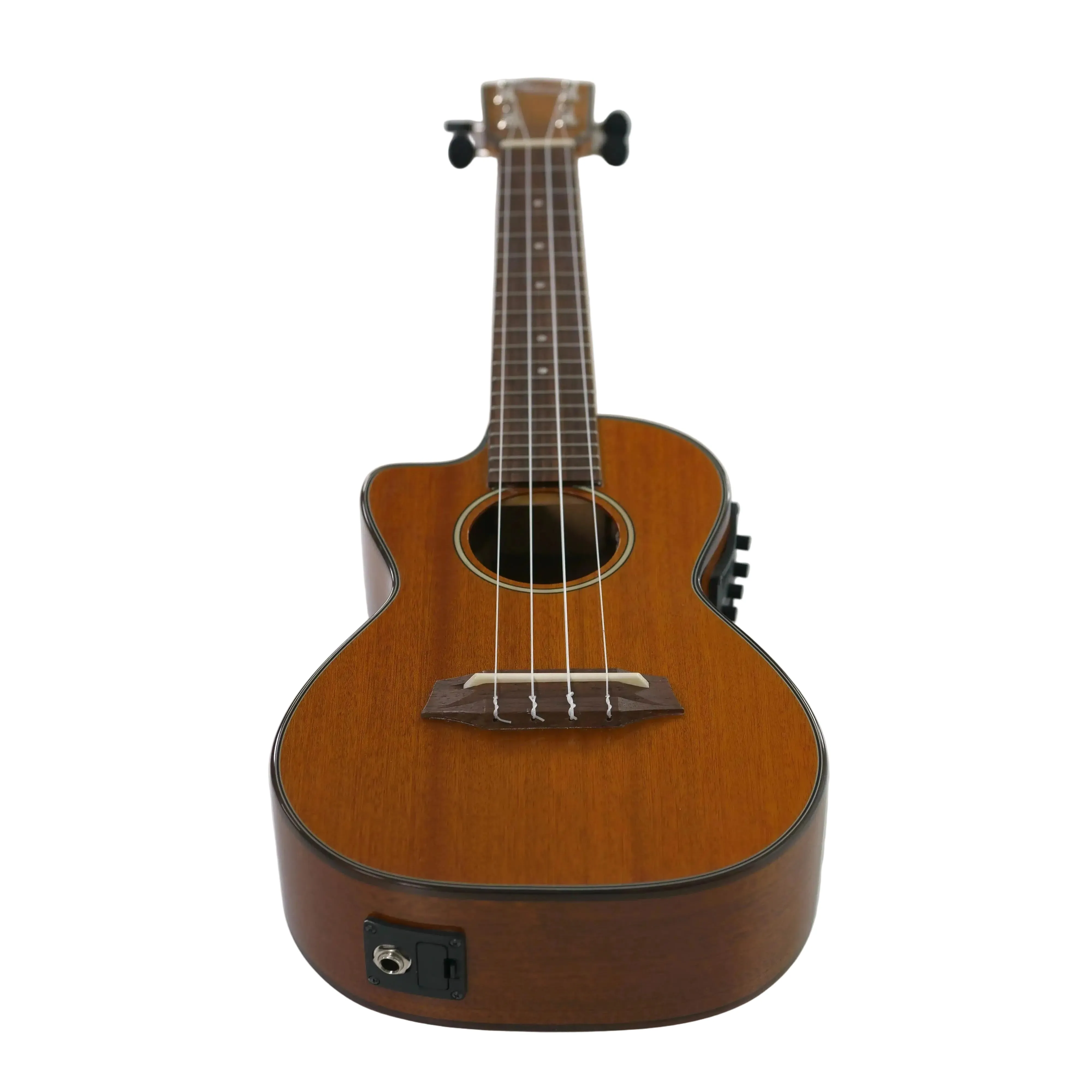 Ohana CK-35GCE-LH Left-Handed Solid Mahogany Concert Ukulele w/ Pickup - Image 4