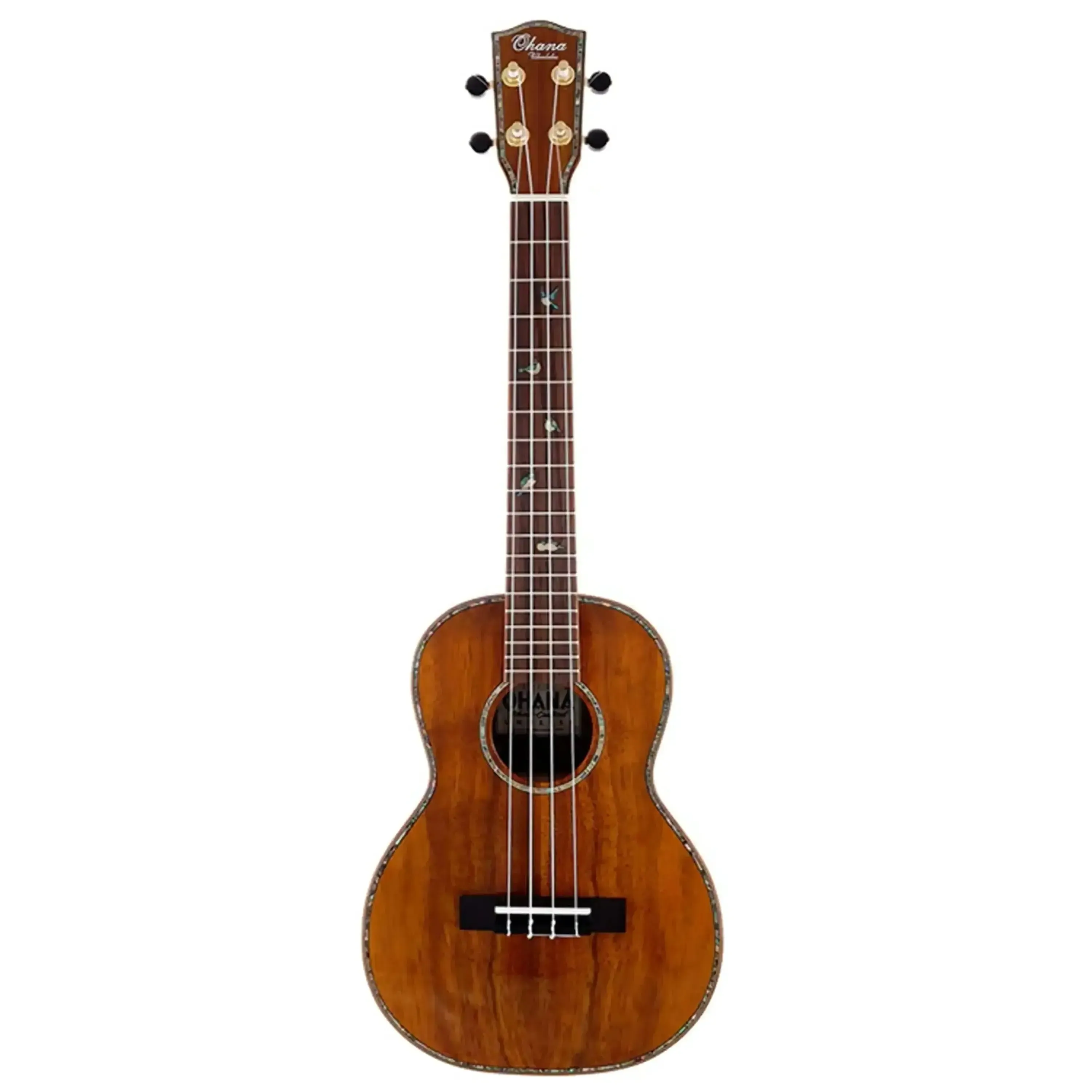 Ohana CK-370G Gloss Solid Koa Concert Ukulele - Image 3