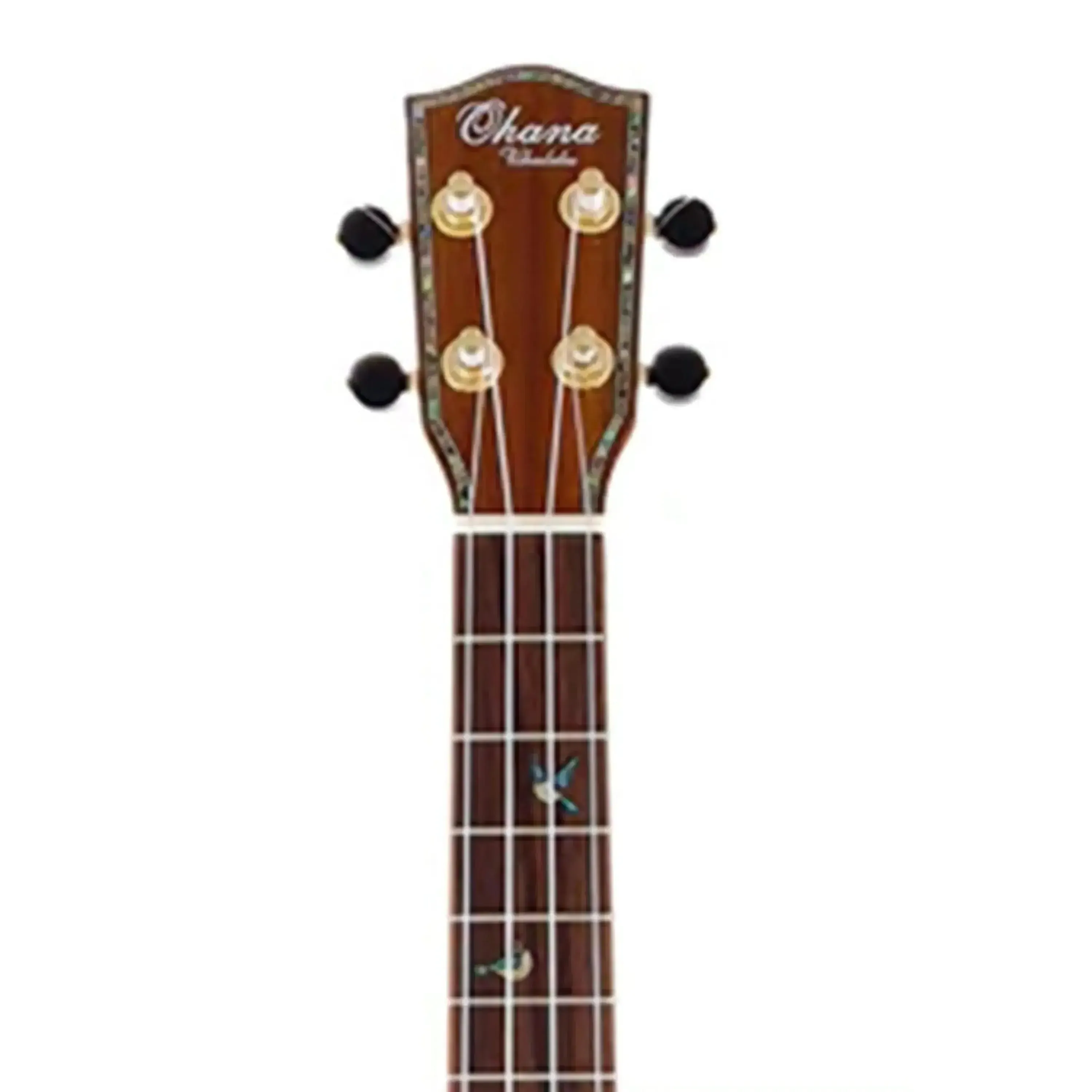 Ohana CK-370G Gloss Solid Koa Concert Ukulele - Image 4