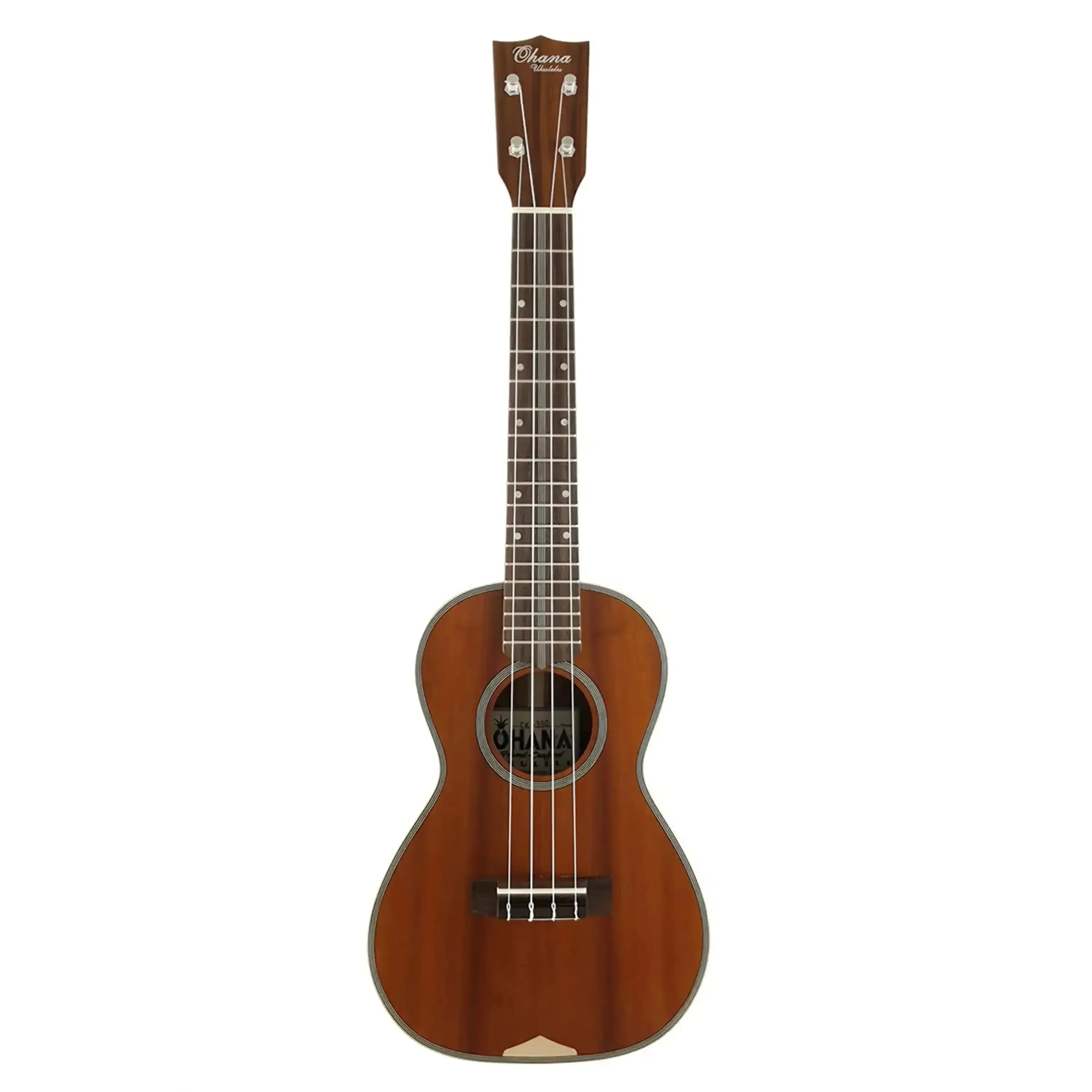 Ohana CK-390 Solid Hawaiian Koa Concert Ukulele - Image 3