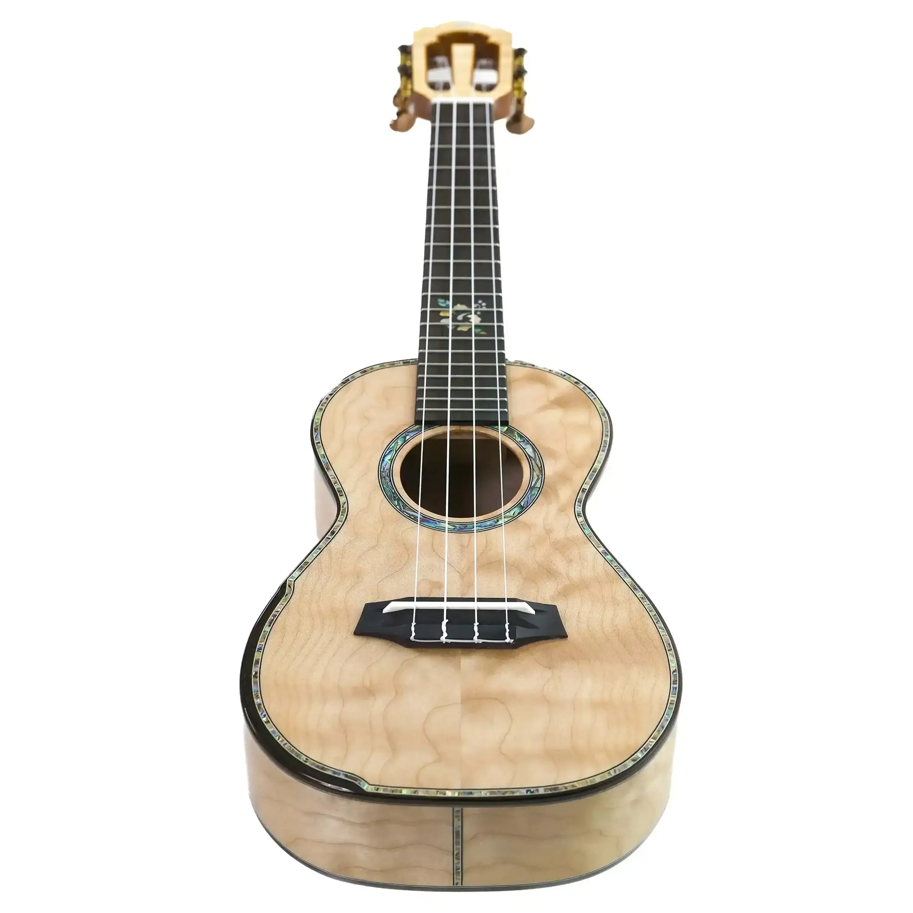 Ohana CK-450QEL Solid Quilted Eucalyptus Concert Ukulele - Image 5