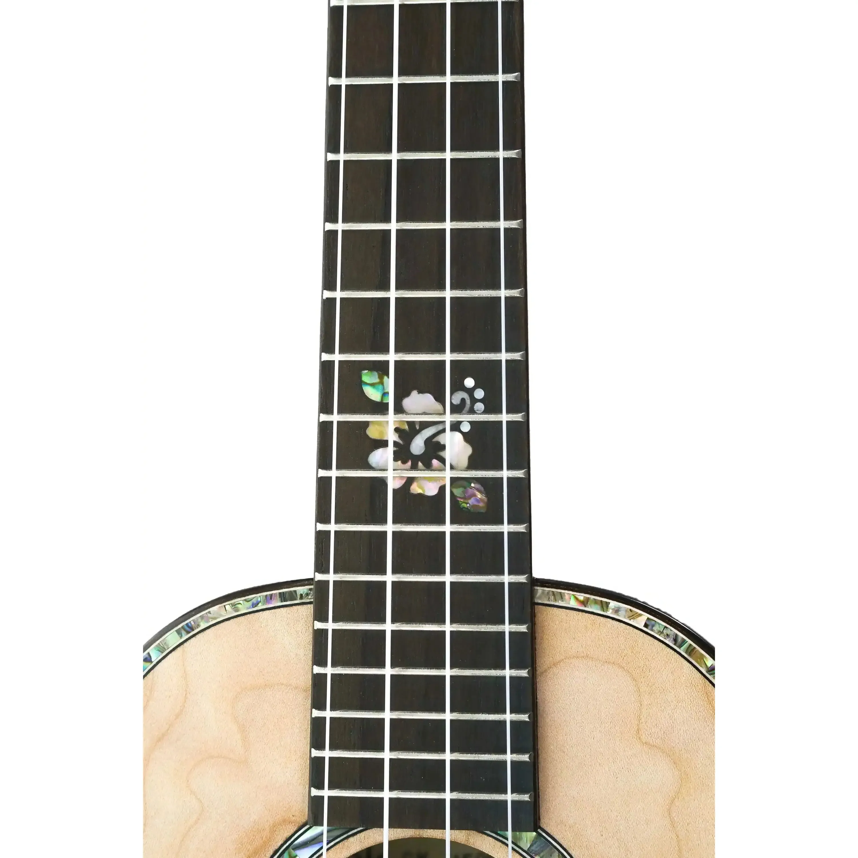 Ohana CK-450QEL Solid Quilted Eucalyptus Concert Ukulele - Image 6