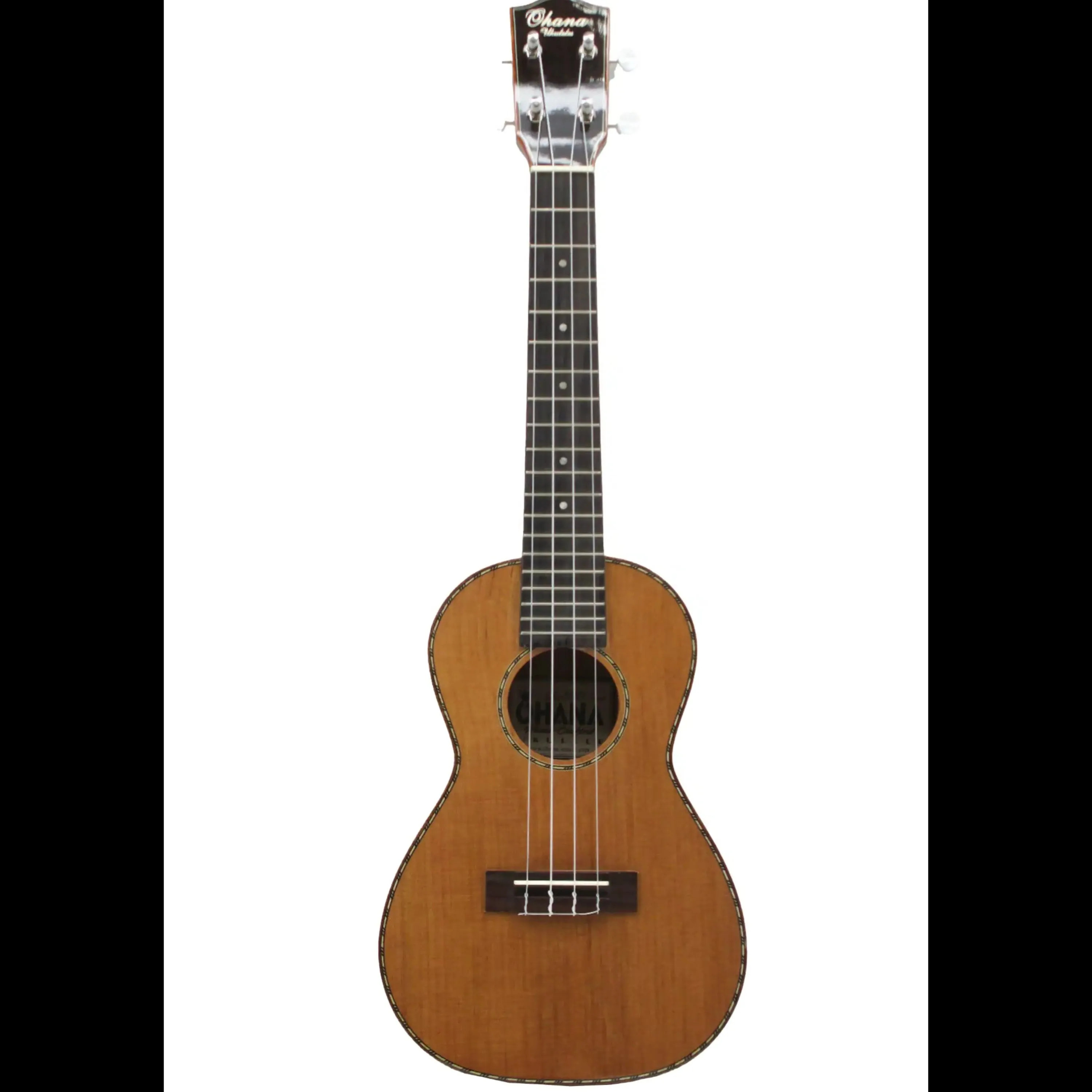 Ohana CK-50MG Cedar & Flamed Mahogany Concert Ukulele - Image 3