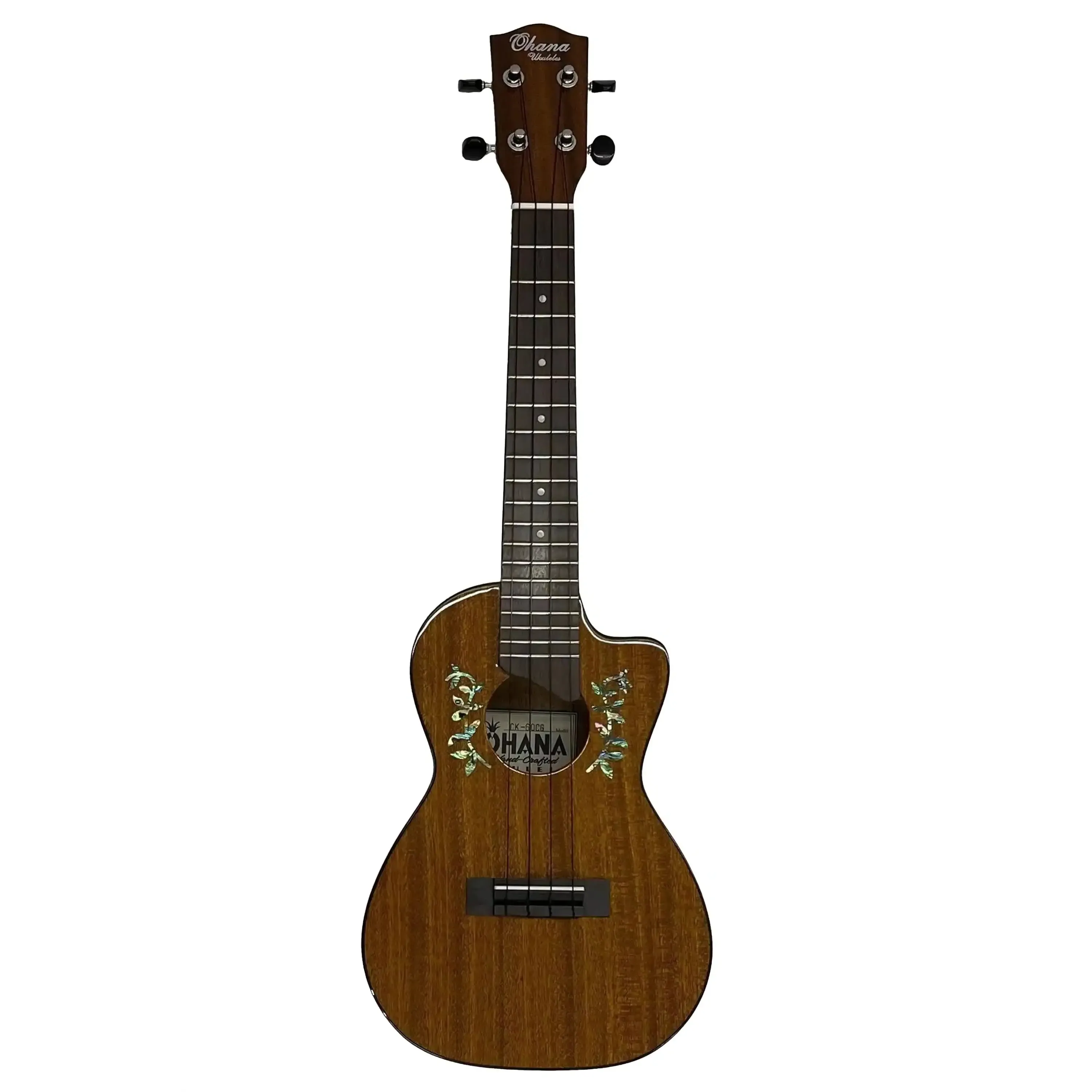Ohana CK-60CG Solid Mahogany Concert Ukulele