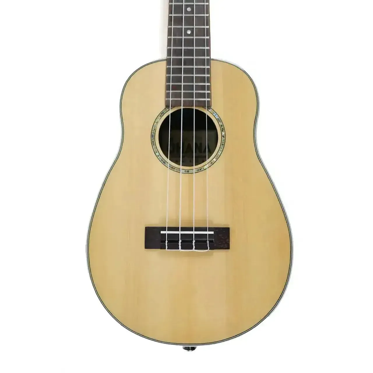 Ohana CK-70RB Spruce & Round Composite Back Concert Ukulele