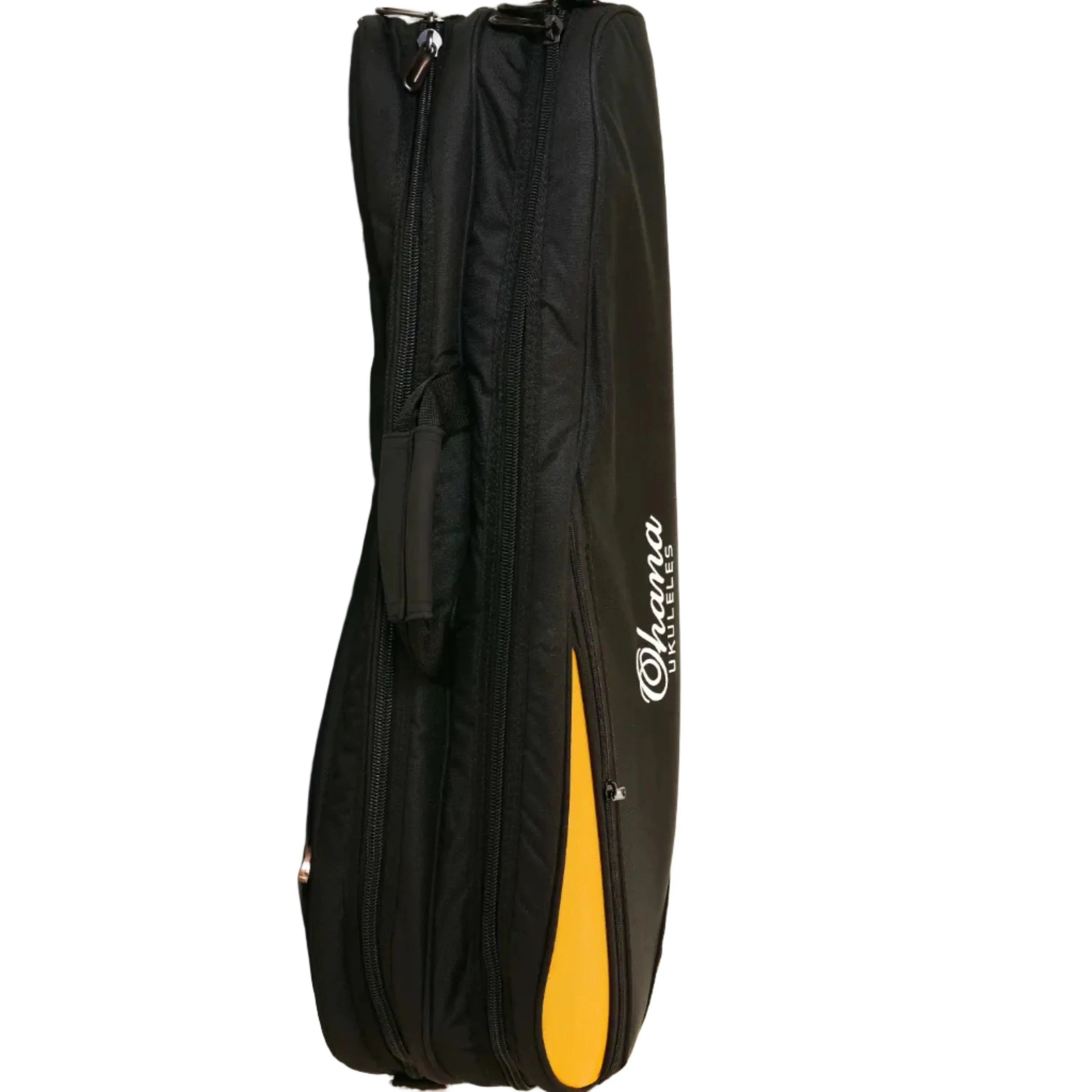 Ohana DB2-27OR Double Deluxe Tenor Ukulele Bag - Holds 2 Tenor Ukuleles - ORANGE - Image 5