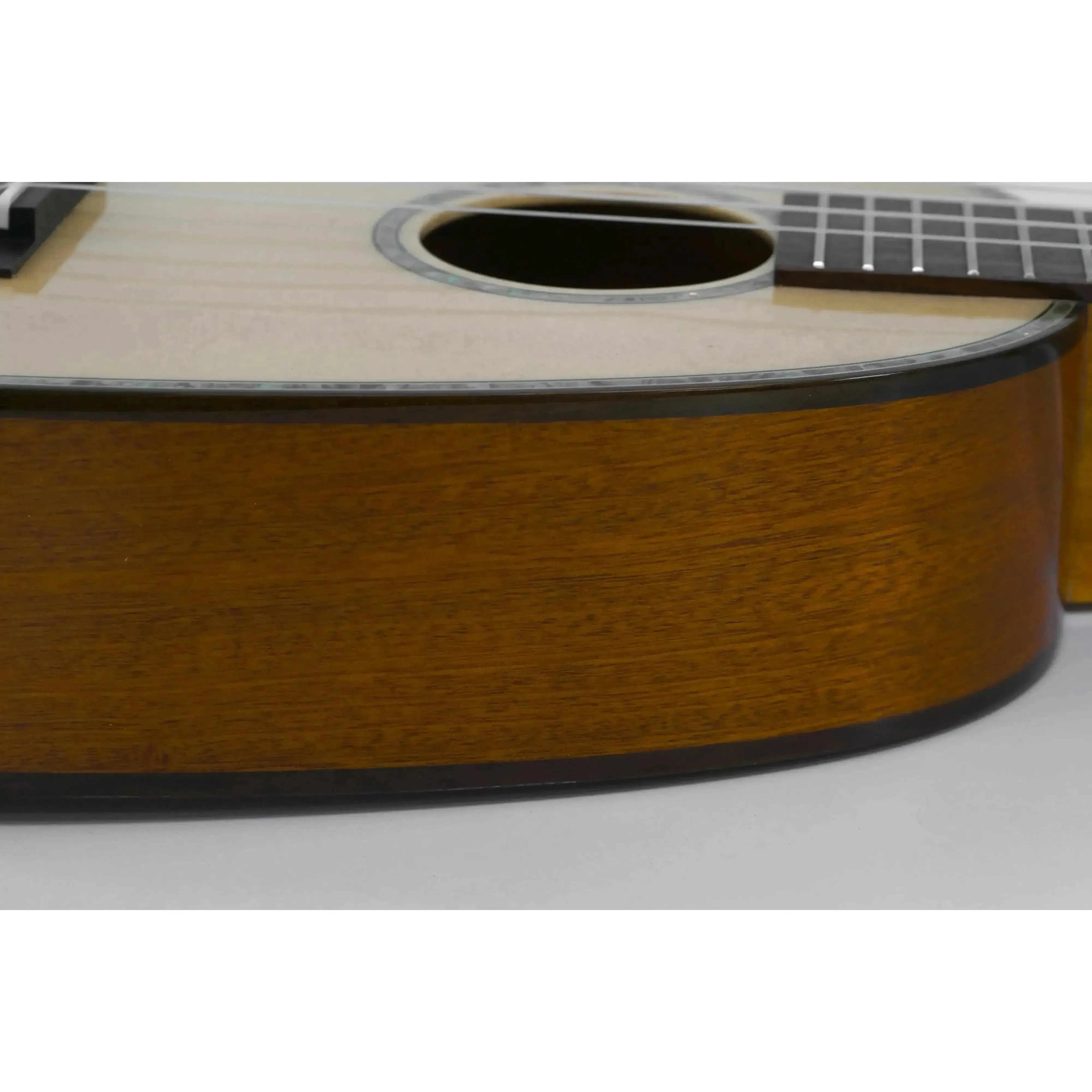 Ohana PK-70G Solid Spruce Top Pineapple Soprano Ukulele - Image 3
