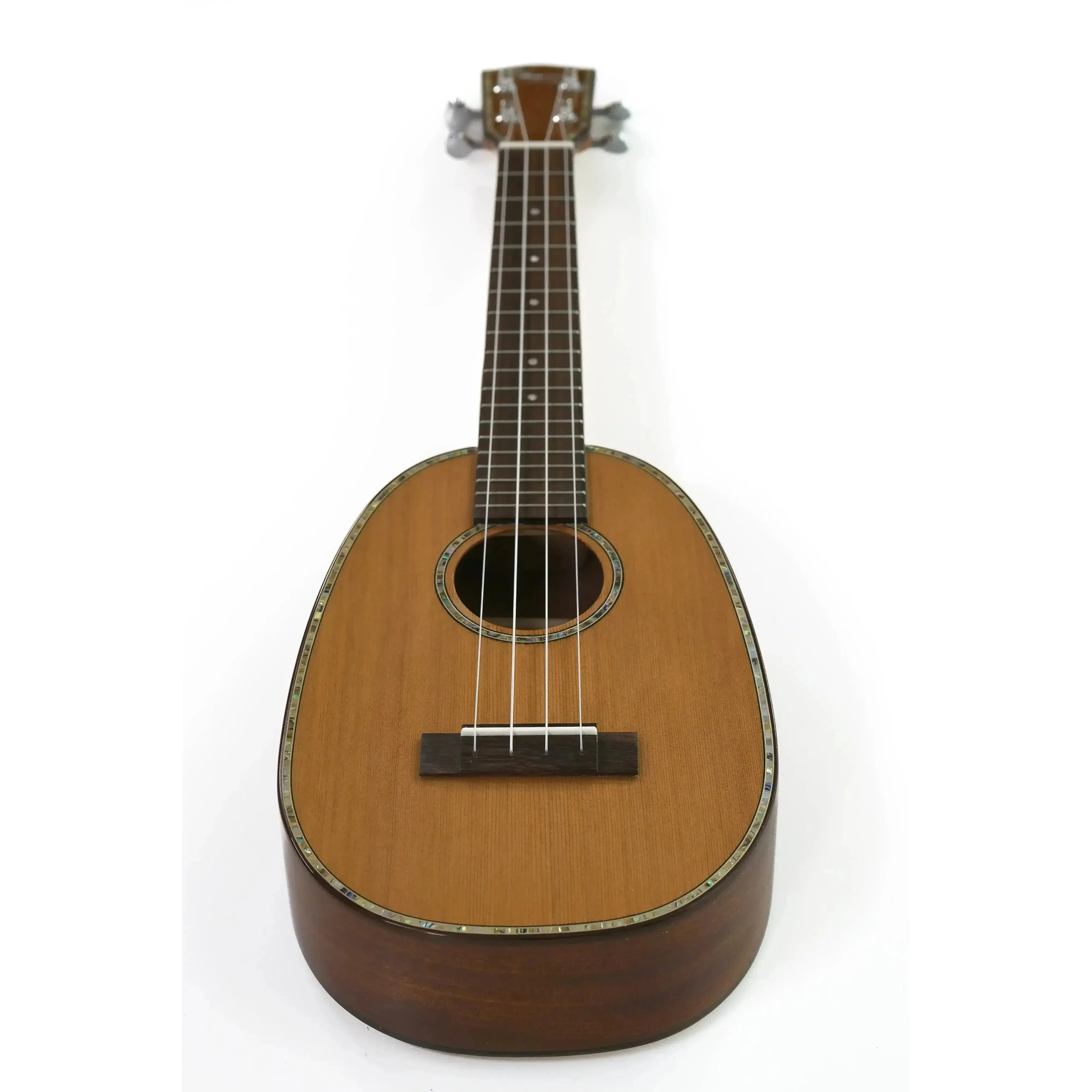 Ohana PKC-50G Solid Cedar & Mahogany Pineapple Concert Ukulele - Image 4