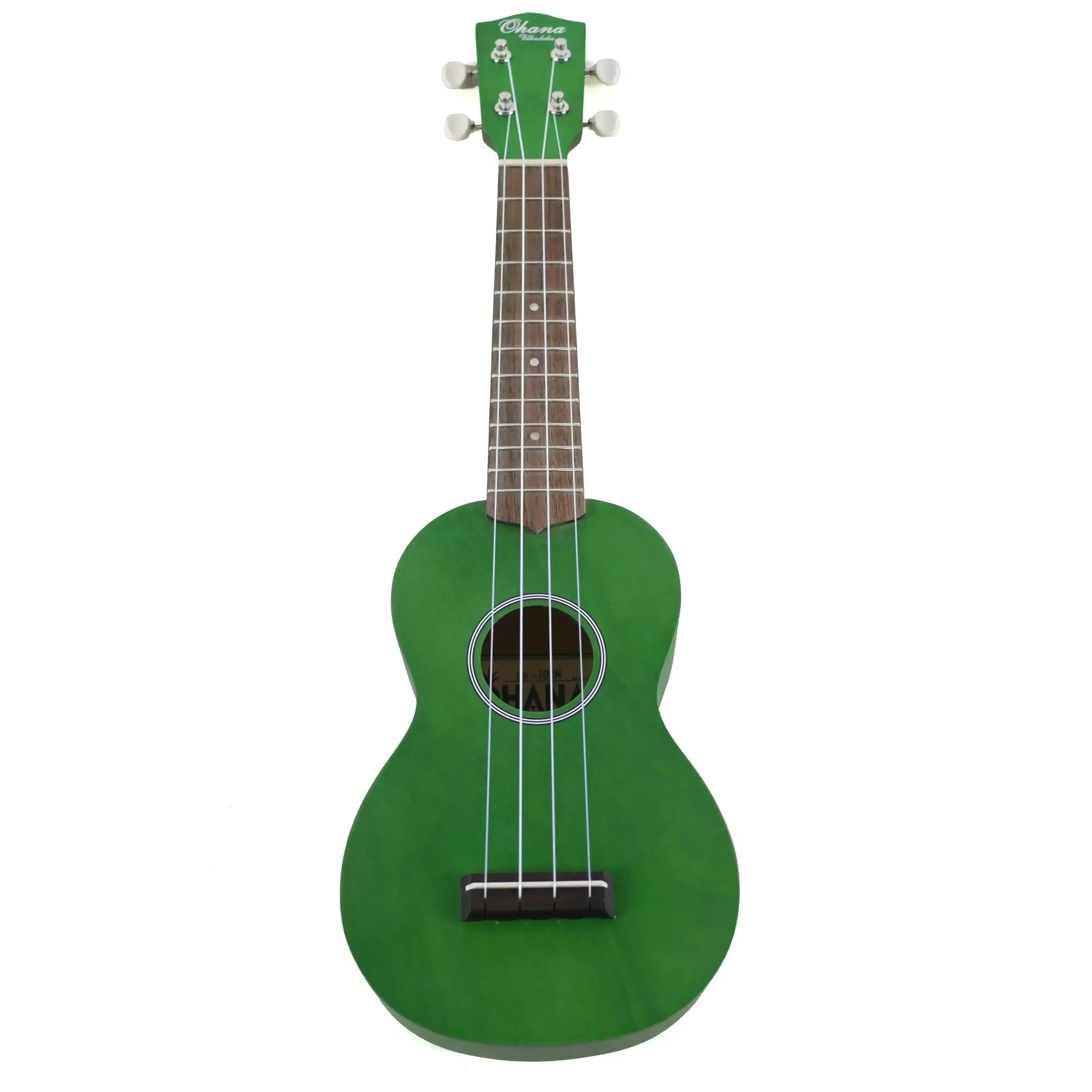 Ohana SK-10-GN Green Mahogany Soprano Ukulele - Image 4