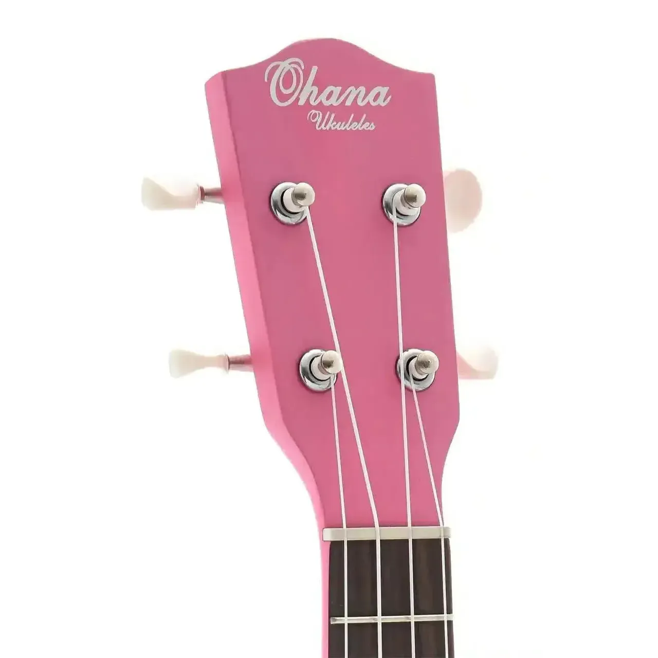 Ohana SK-10-PK Pink Mahogany Soprano Ukulele - Image 4