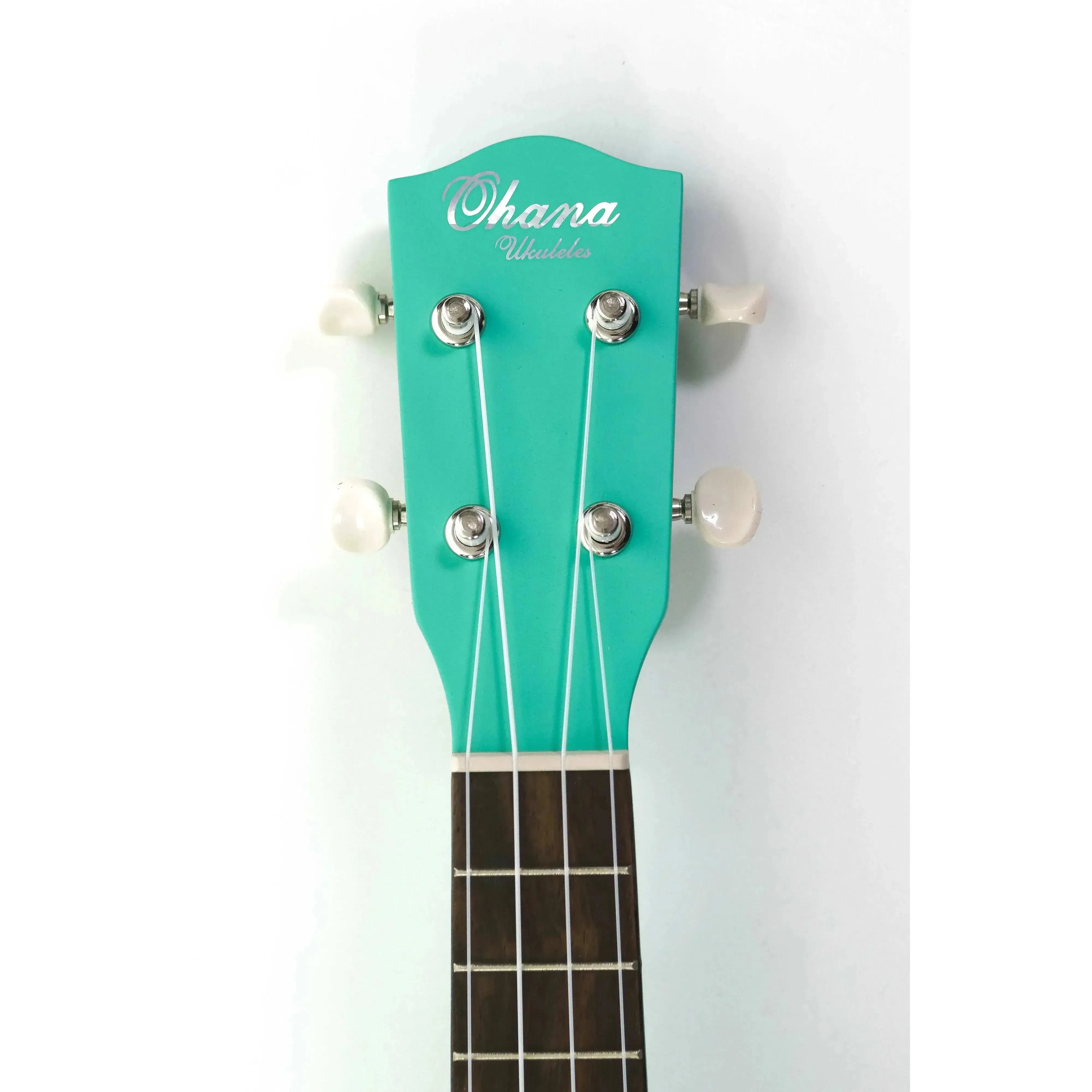Ohana SK-10-TQ Turquoise Mahogany Soprano Ukulele - Image 5