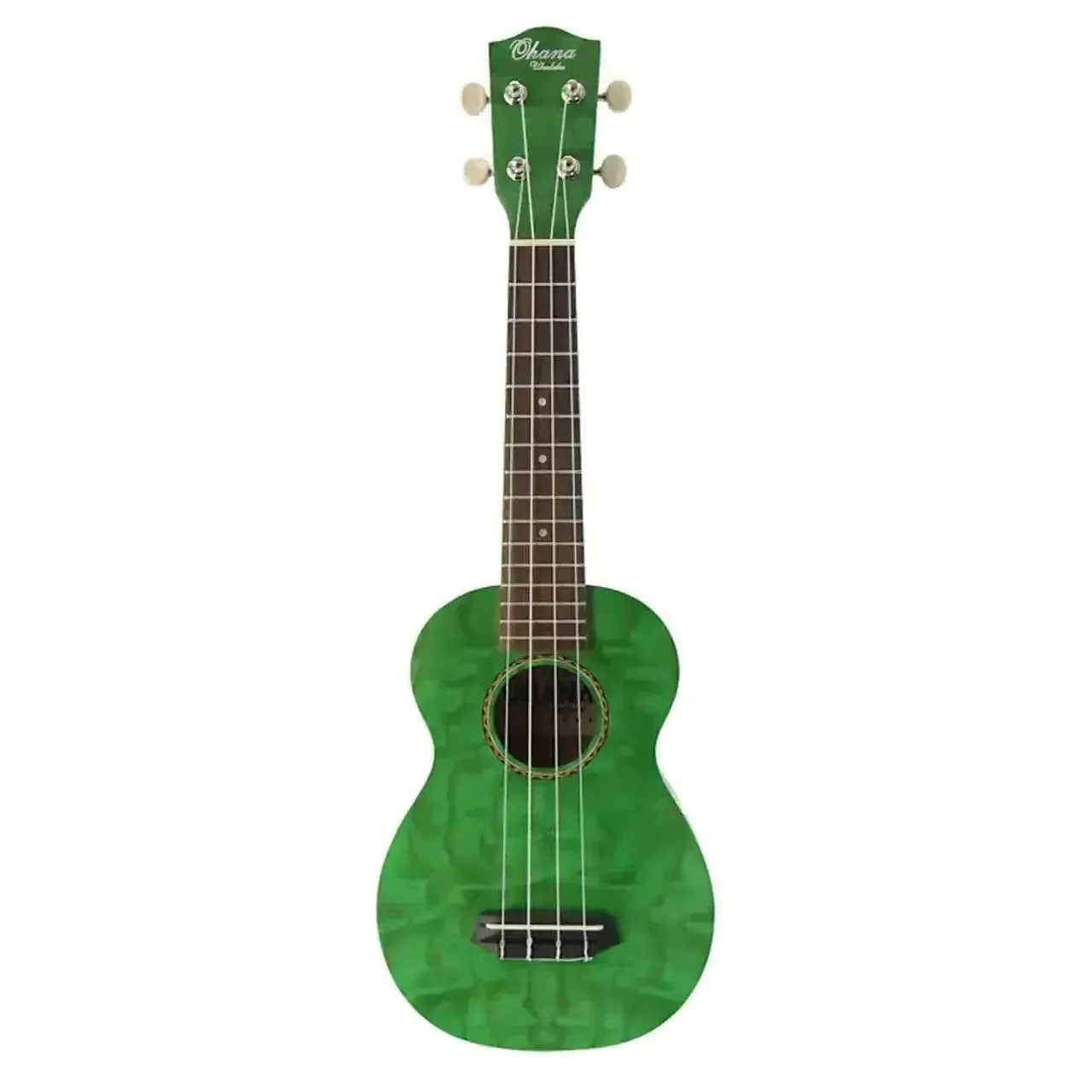 Ohana SK-15W-GN Green Willow Soprano Ukulele - Image 3