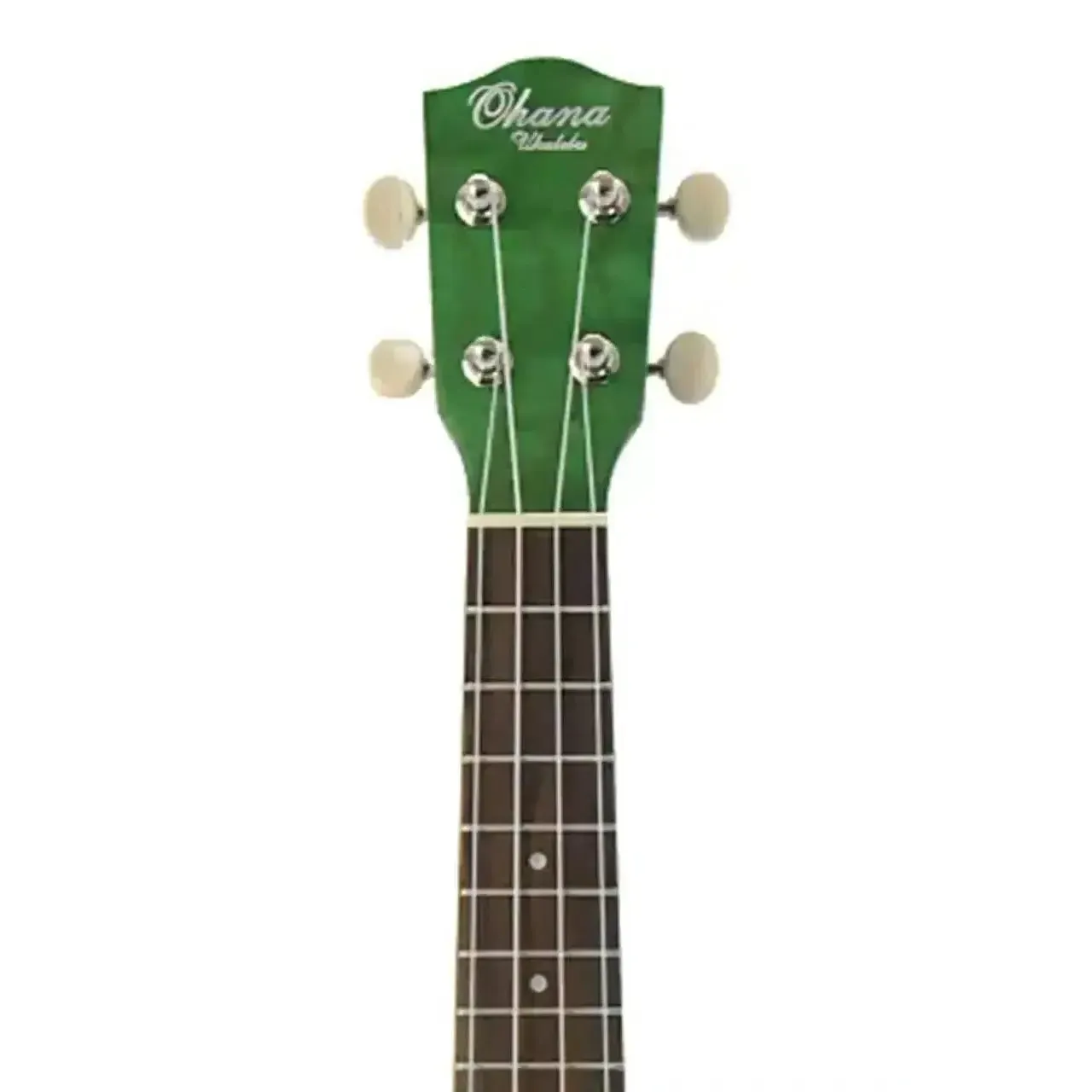 Ohana SK-15W-GN Green Willow Soprano Ukulele - Image 4