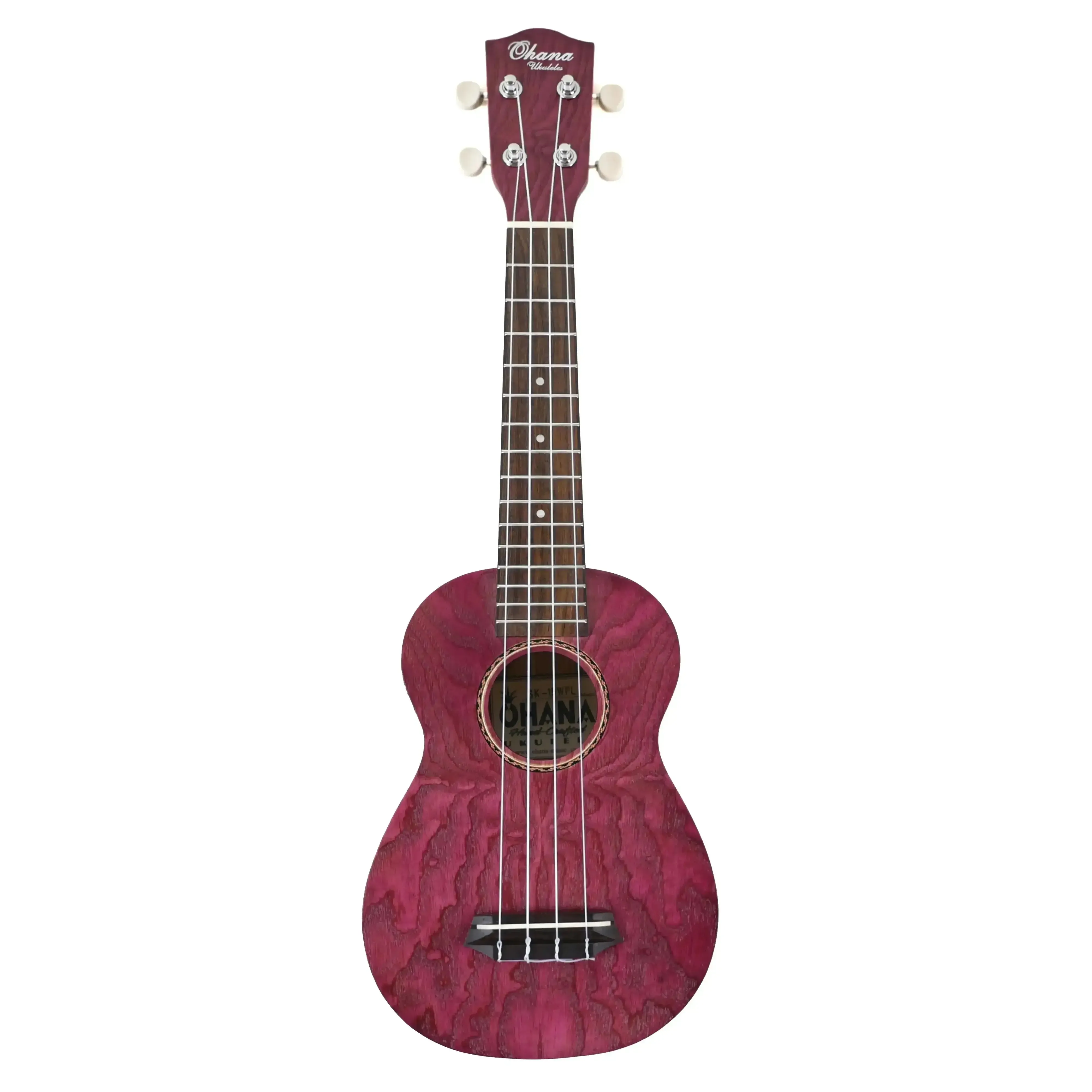 Ohana SK-15W-PL Purple Willow Soprano Ukulele - Image 4