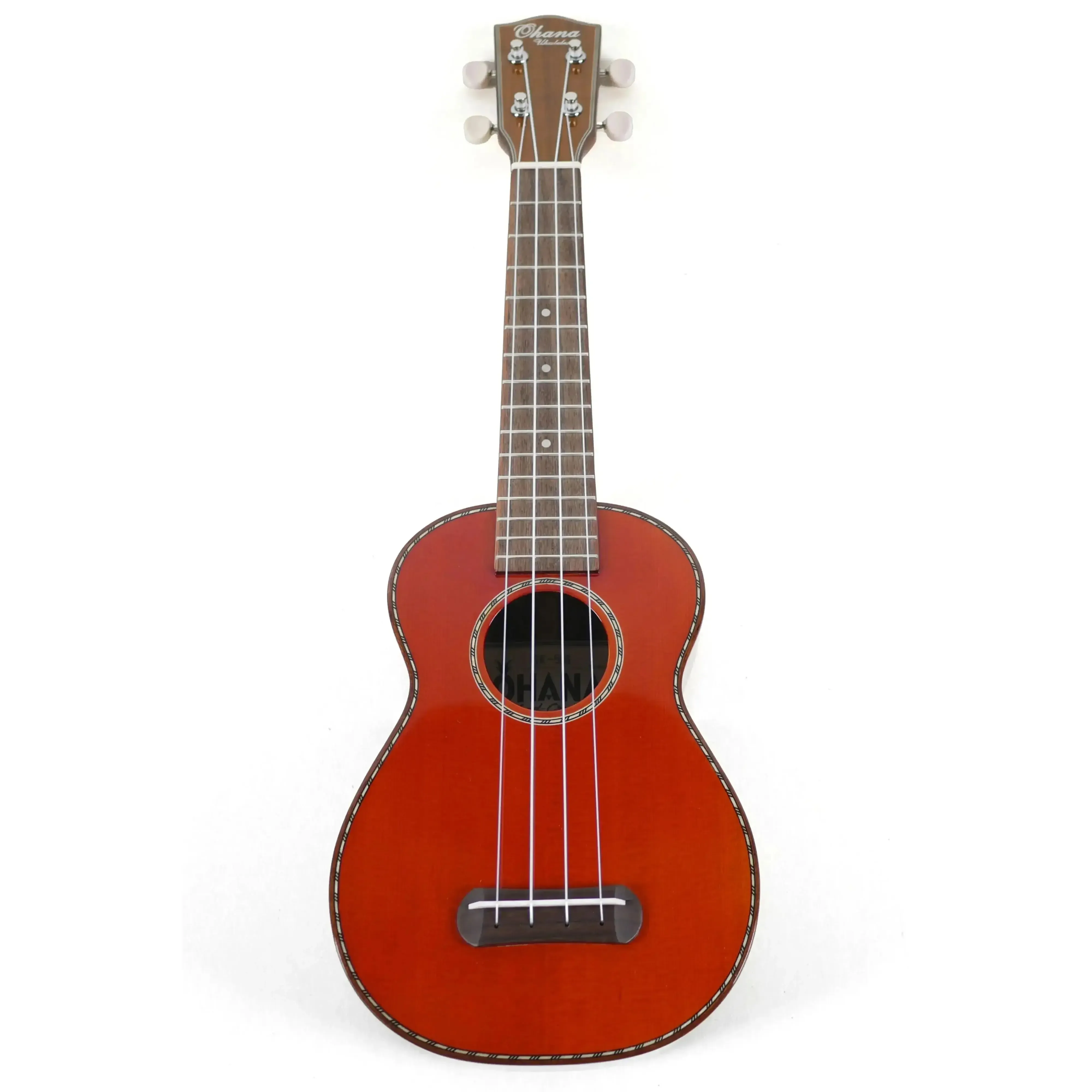 Ohana SK-50G Solid Cedar Top & Rosewood Soprano Ukulele - Image 4