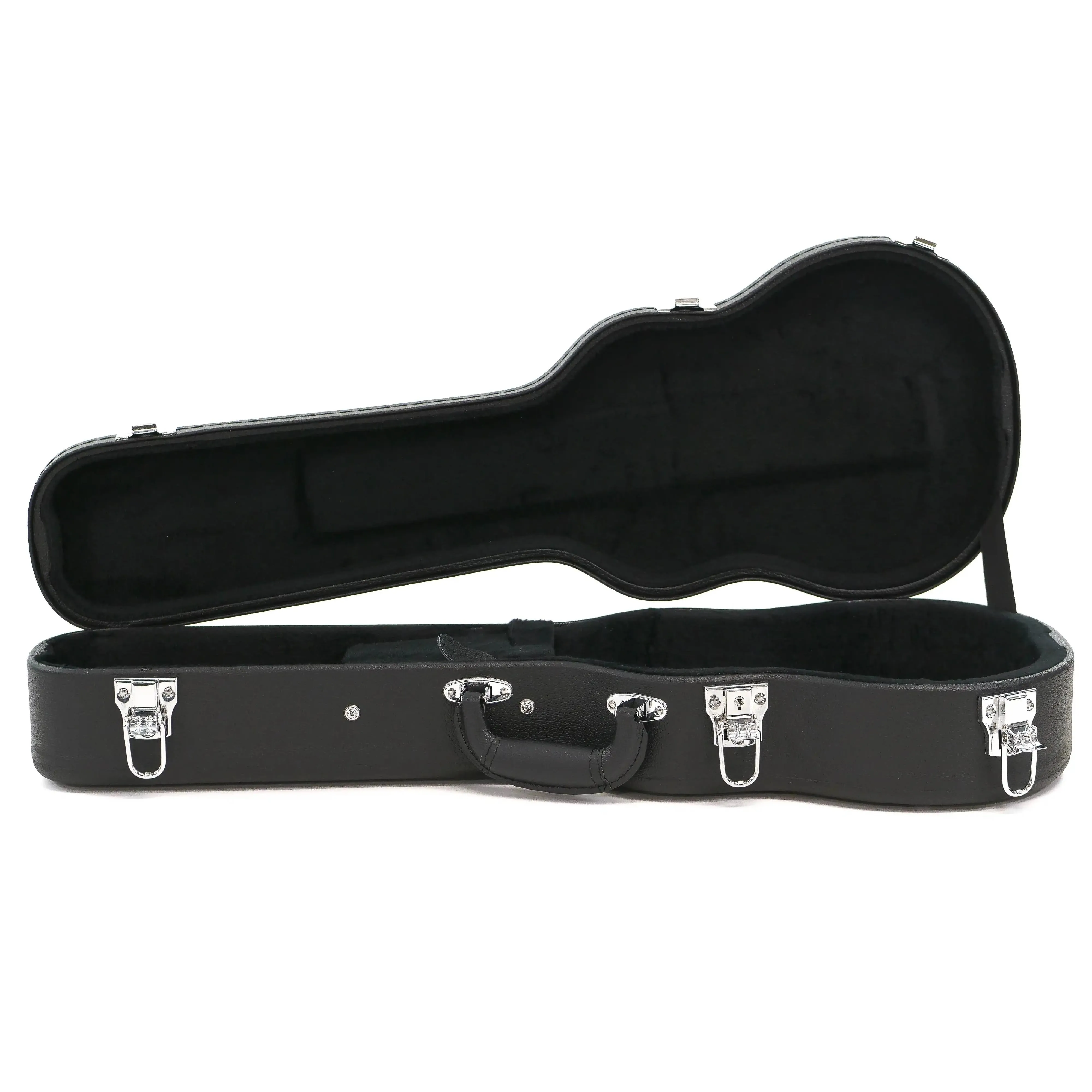 Ohana BEM-27 Black Tenor Ukulele Hardshell Case - Image 2