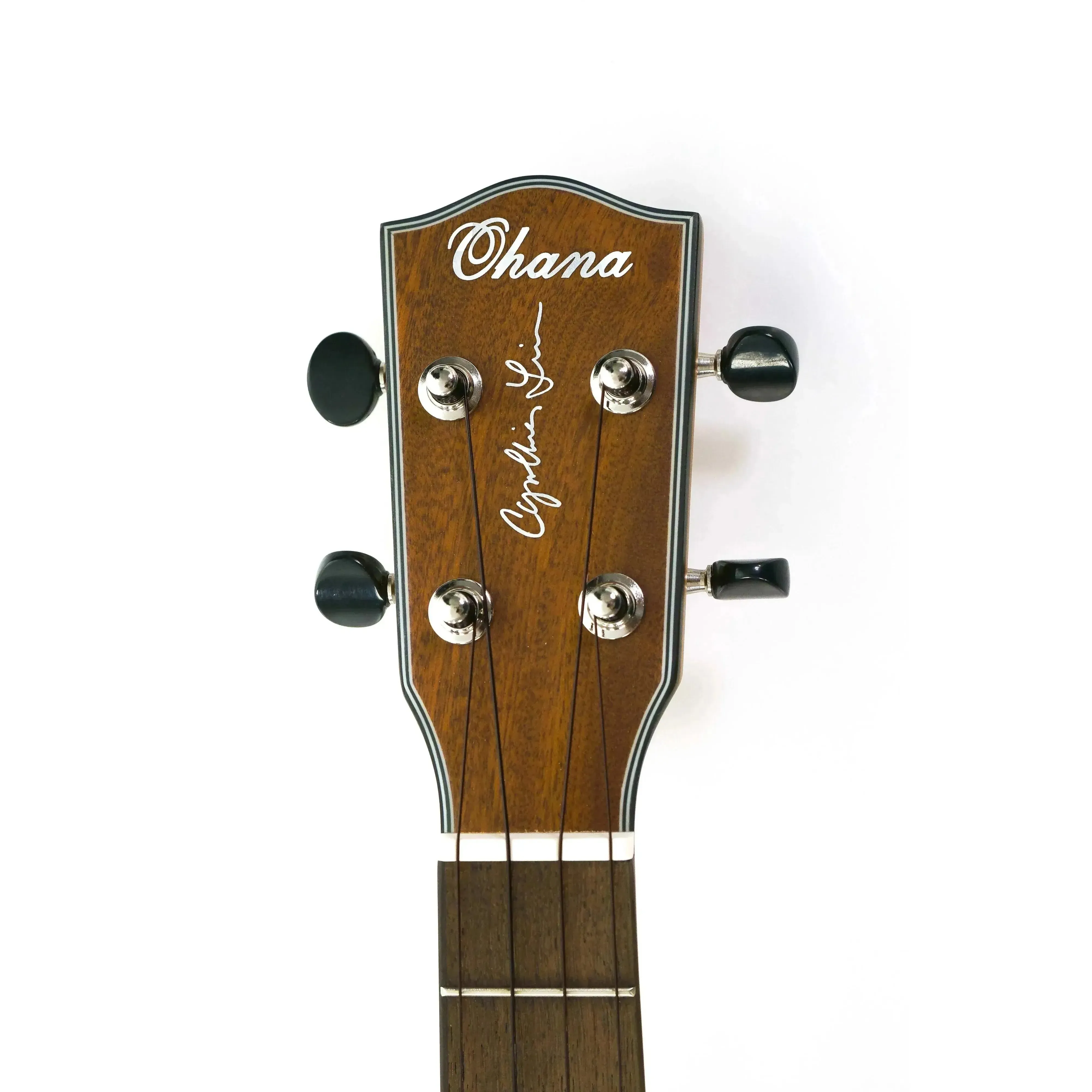 Ohana TK-25CE-CL Cynthia Lin Solid Mahogany Top Tenor Ukulele - Image 6