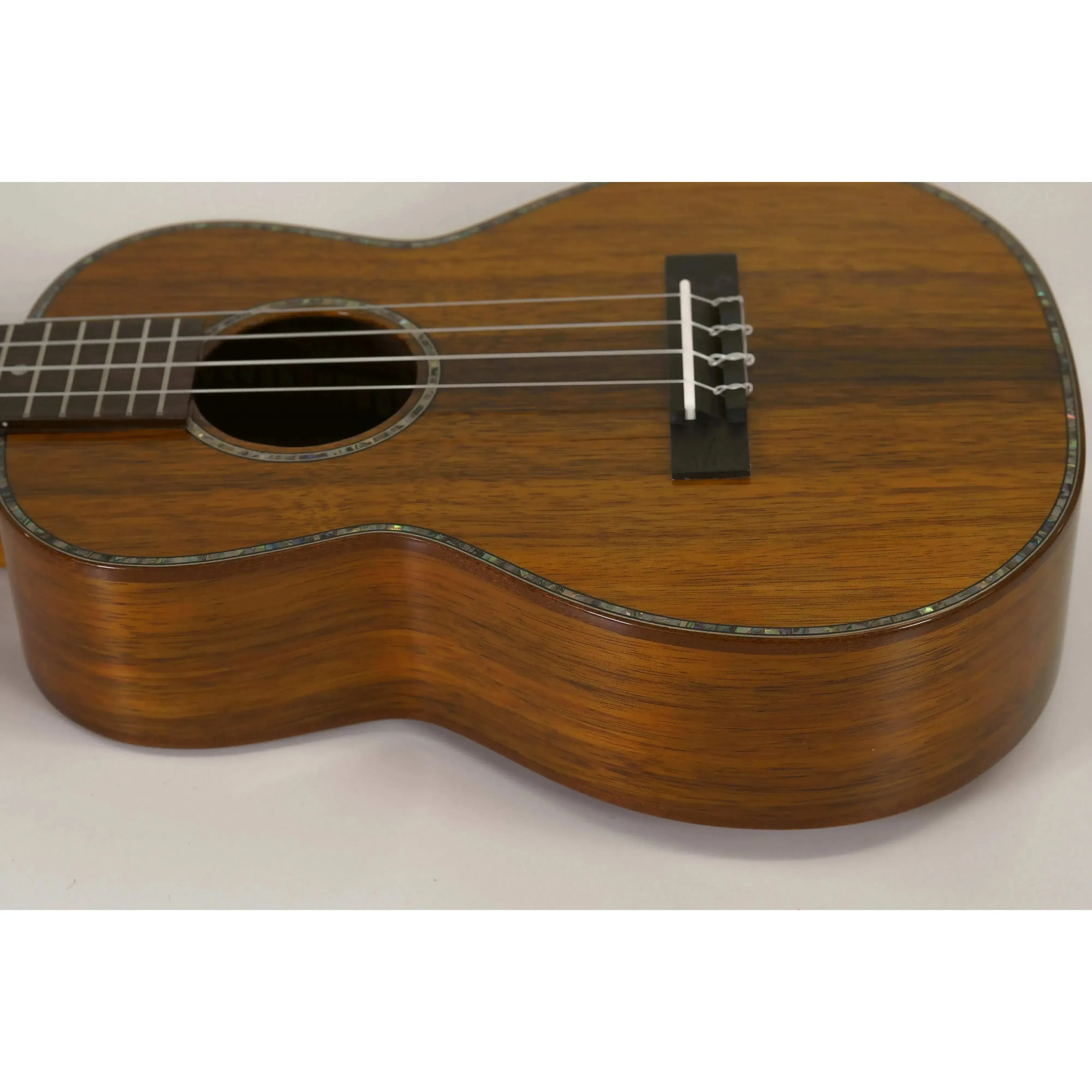 Ohana TK-350G Gloss Solid Hawaiian Koa Tenor Ukulele - Image 3