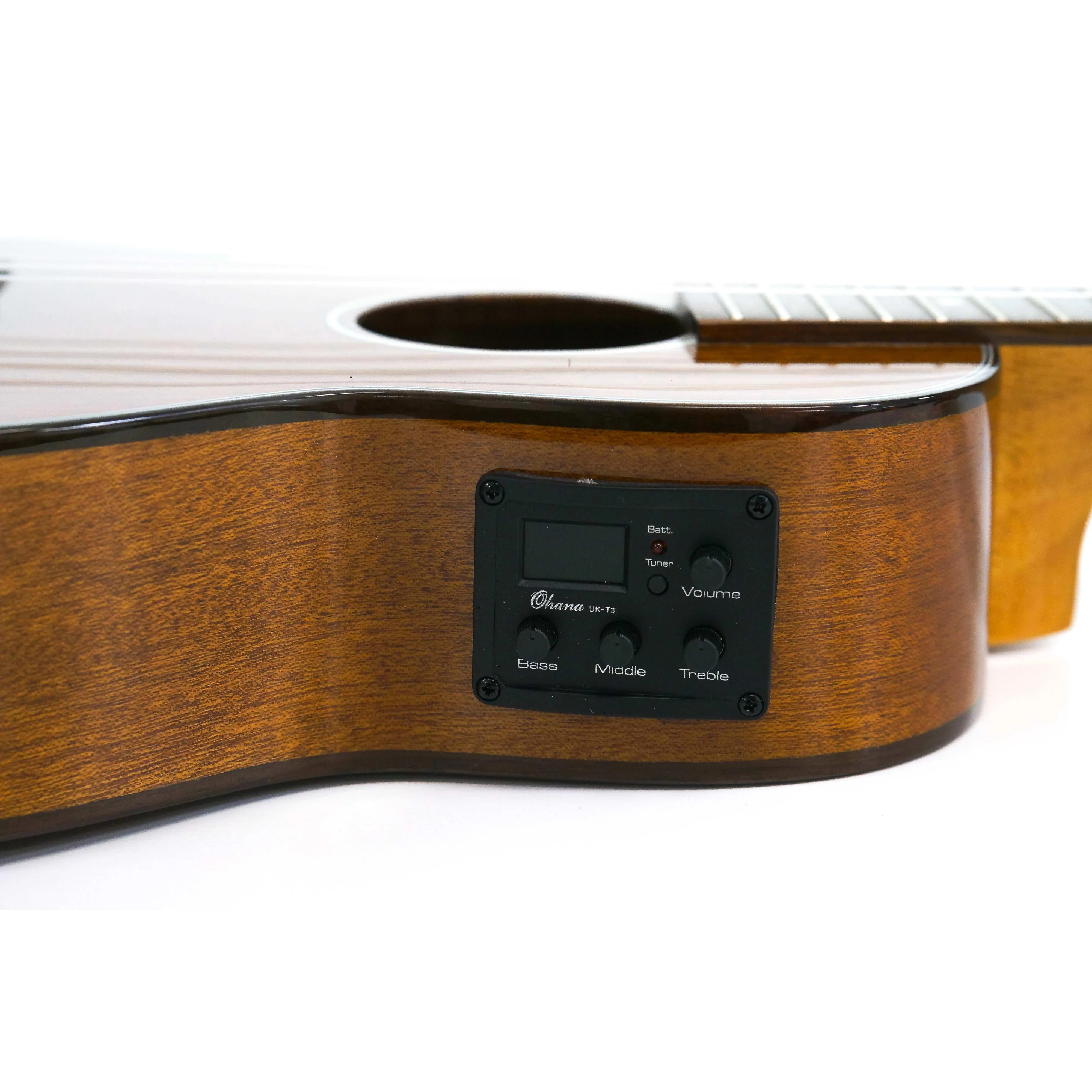 Ohana TK-35GCE-LH Left Handed Tenor Ukulele - Image 3