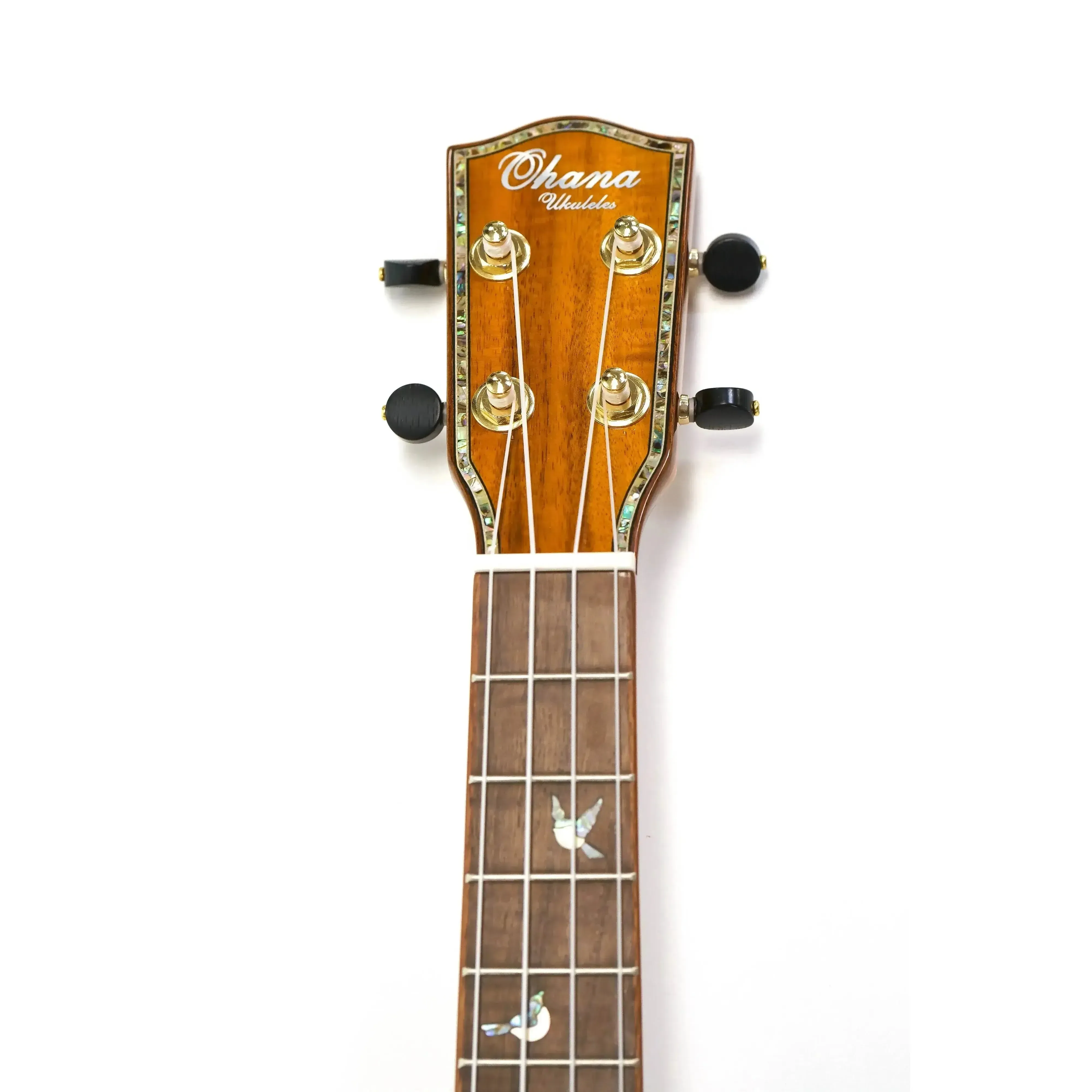 Ohana TK-370G Gloss Solid Hawaiian Koa Tenor Ukulele - Image 5