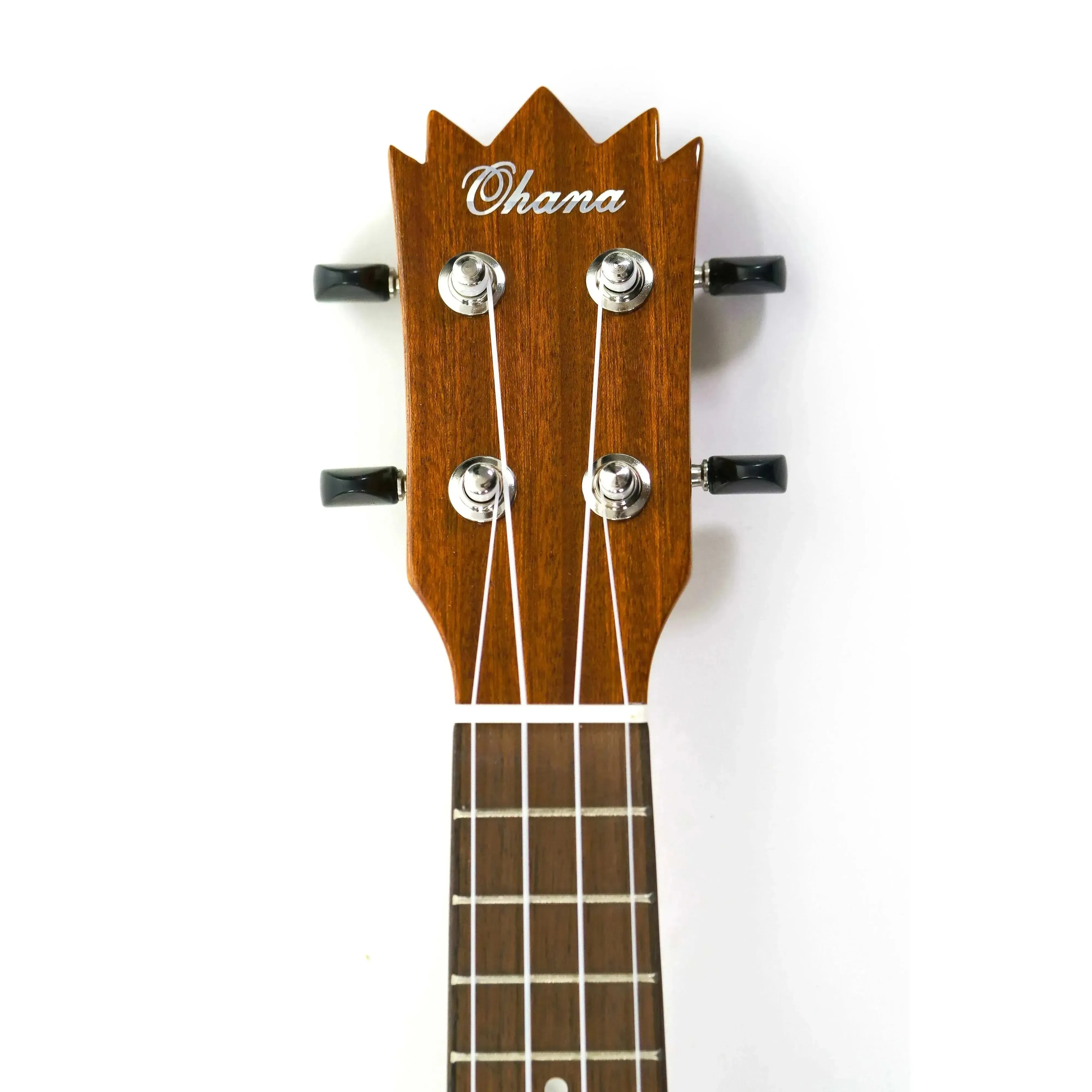 Ohana TTPK-25G Solid Mahogany Pineapple Sopranissimo Ukulele - Image 5