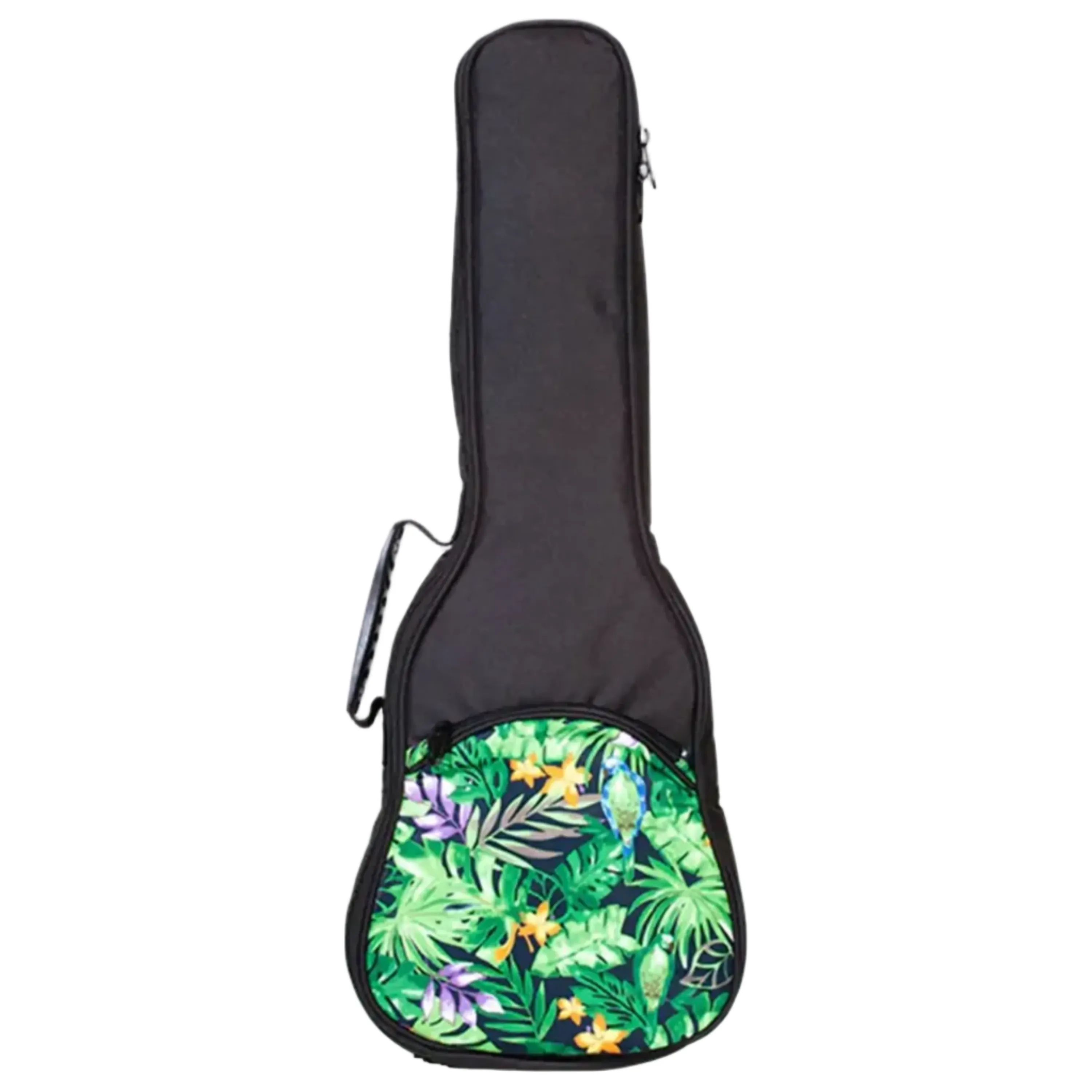 Ohana UB-31-GN Green Floral Print Ukulele Gigbag - BARITONE