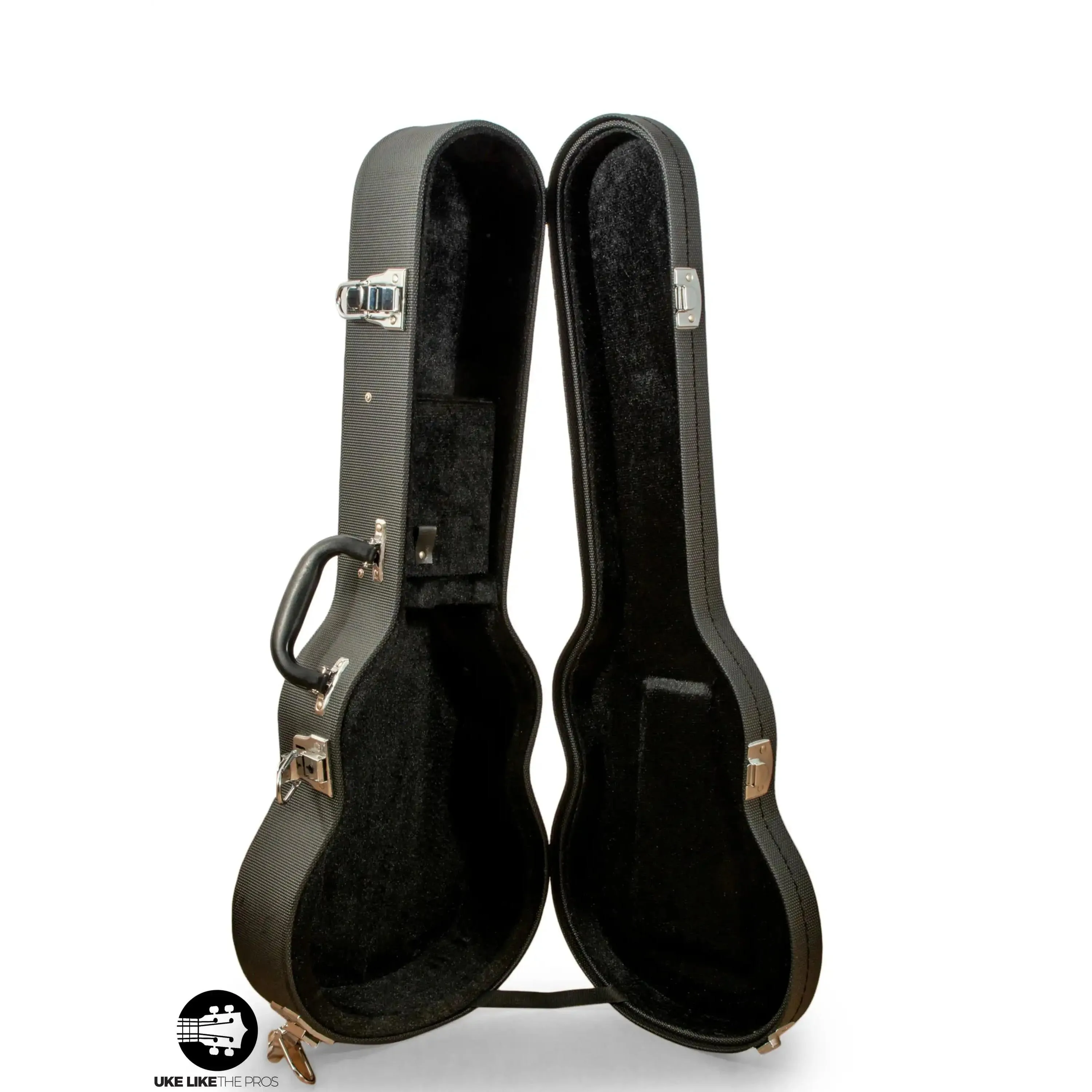 Ohana UCH-24L Black Super Concert Ukulele Hardshell Case - Image 5