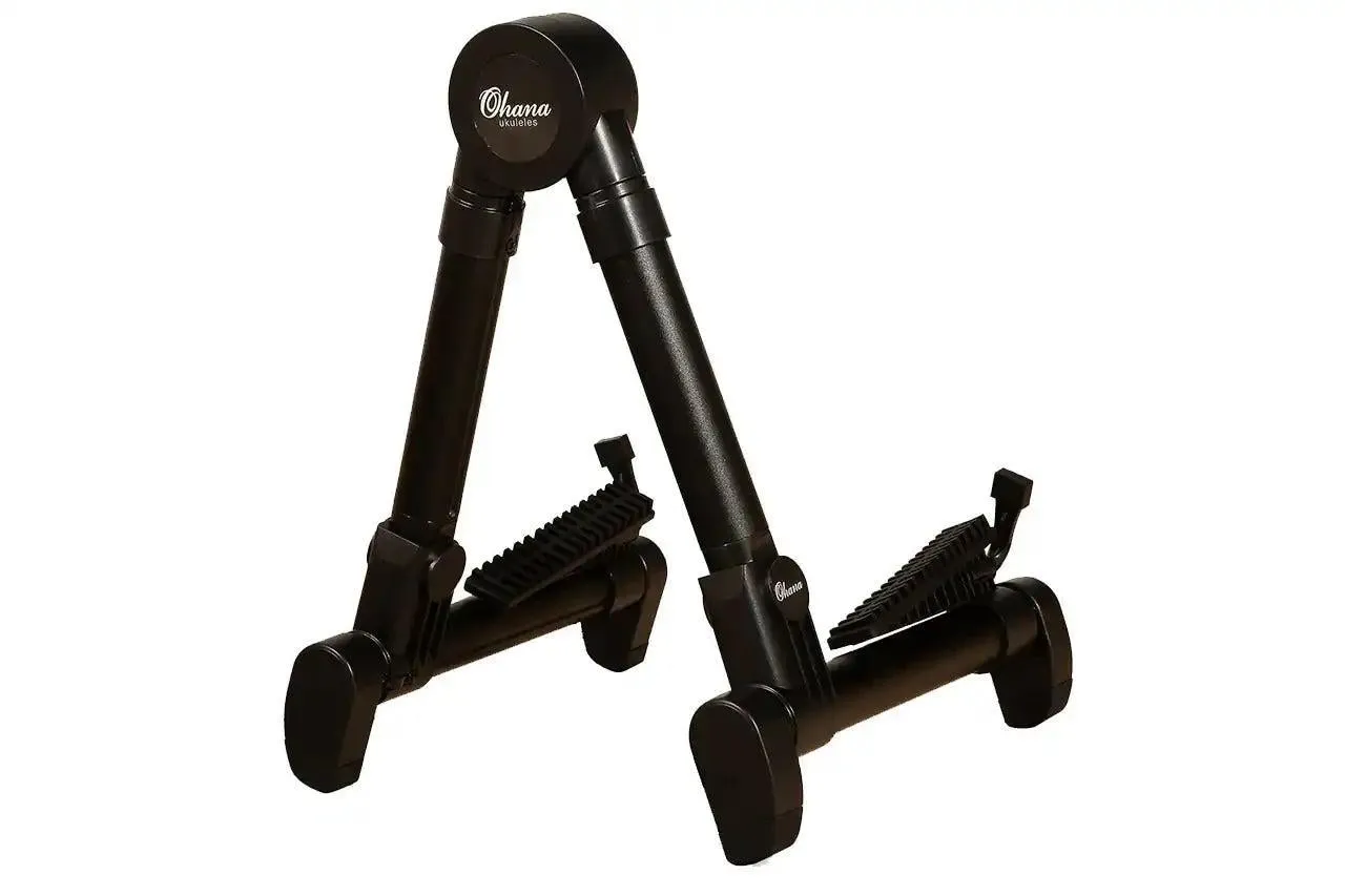 Ohana US-30 BK Lightweight A-Frame Black Portable Uke Stand - BLACK - Open Box - Image 2