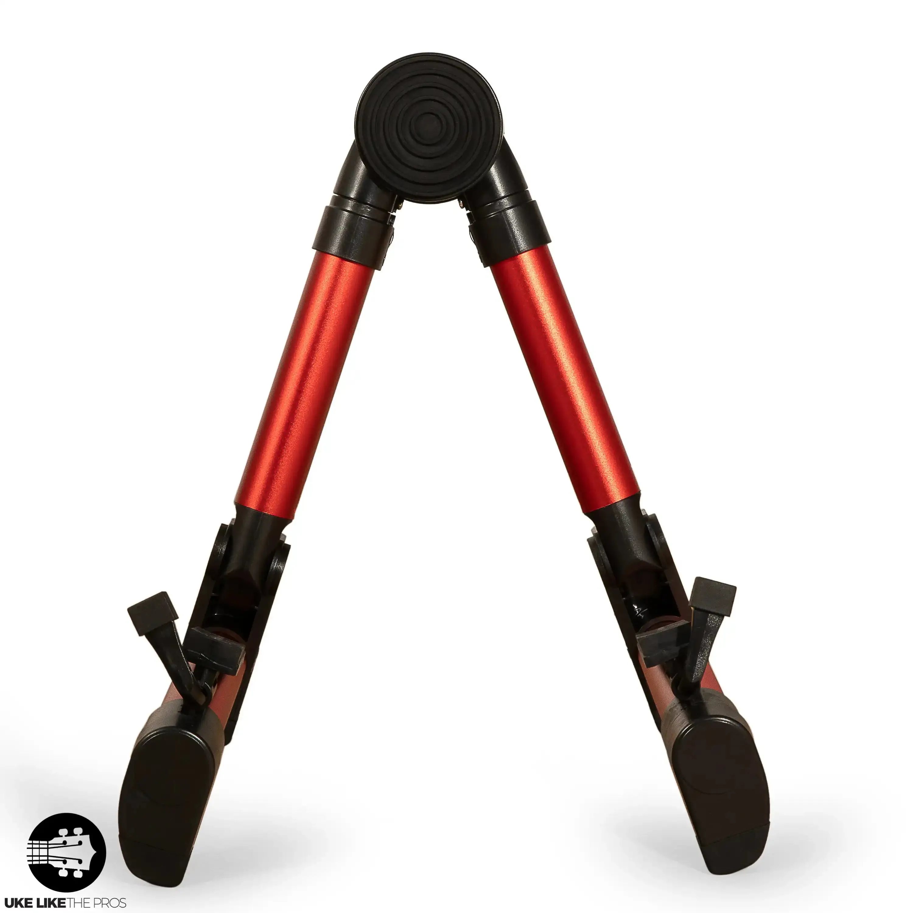 Ohana US-30 RD Lightweight A-Frame Red Portable Uke Stand - RED - Image 6