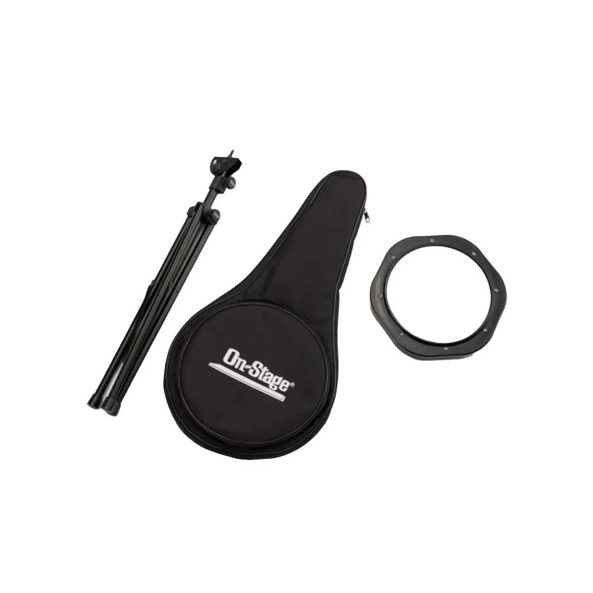 On-Stage DFP5500 Drum Practice Pad With Stand And Bag - Image 5