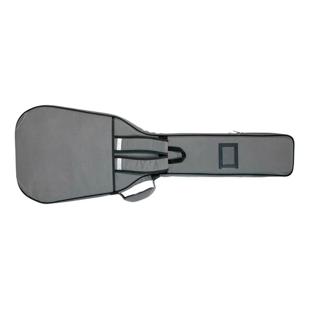 On-Stage GHB7550CG Hybrid Electric Bass Guitar Gig Bag - Charcoal Gray - Image 2