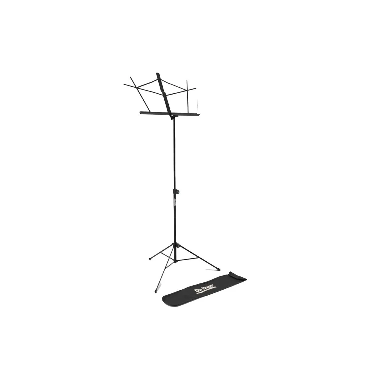 On-Stage SM7122BB Black Compact Sheet Music Stand With Bag