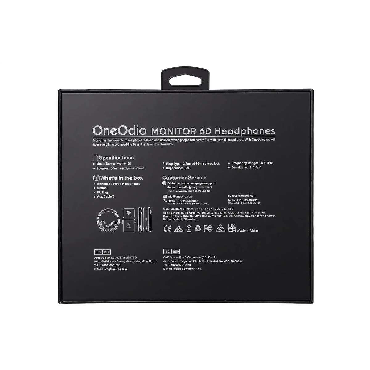 OneOdio Monitor 60 Professional Studio Headphones - Image 3