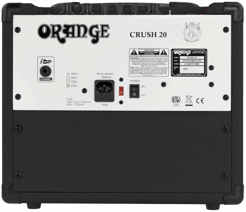 Orange Crush 20 1x8" 20-watt Combo Ukulele & Guitar Amp - Black - Image 3