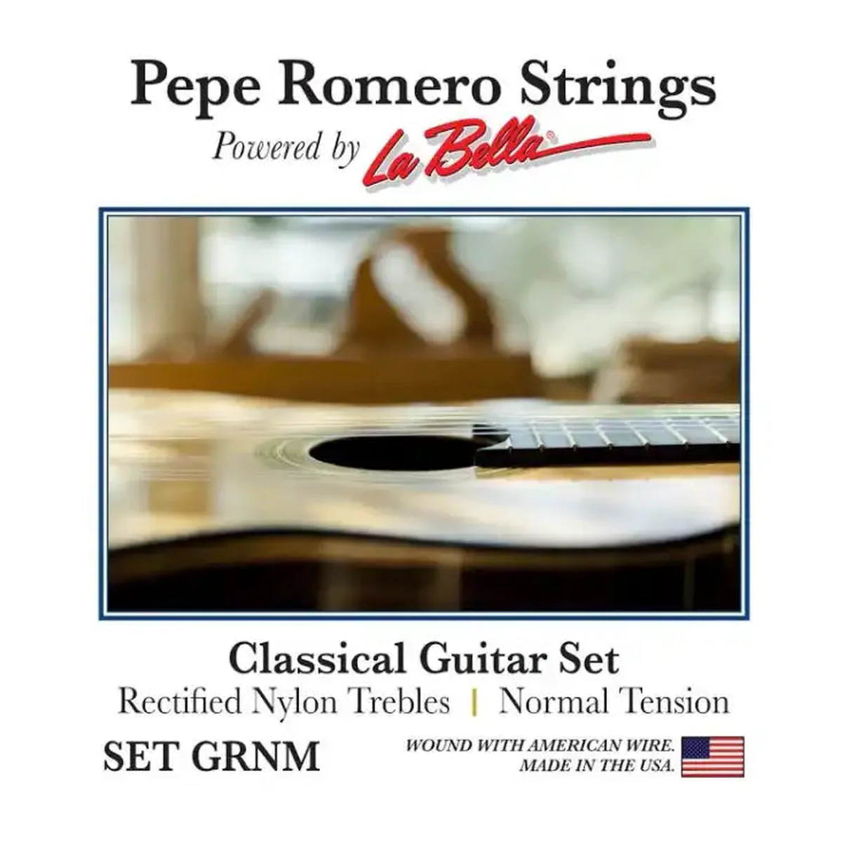 Pepe Romero (GRNM) Classical Guitar Set, Rectified Nylon Trebles, Normal Tension