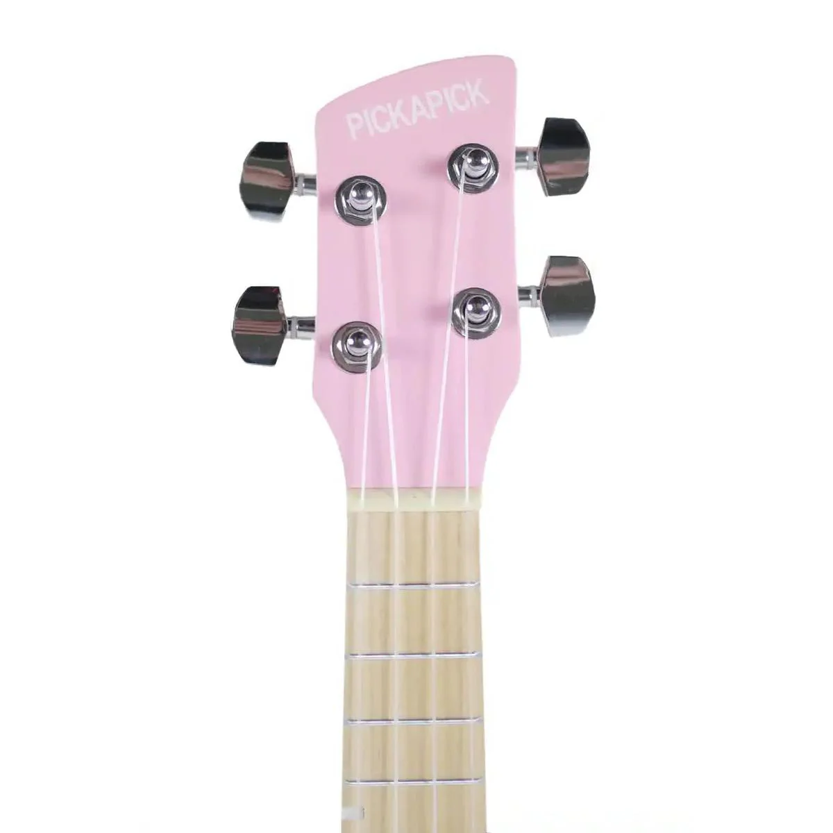 PICKAPICK UC21 Cherry Pink Basswood Soprano Ukulele - Image 6