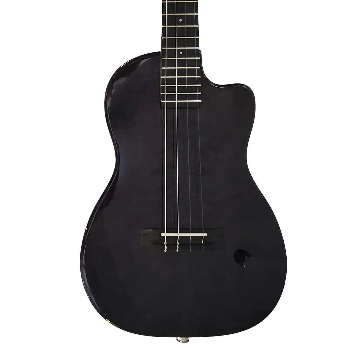 Pono BE-MDBK Solid Mango Electric Baritone Ukulele